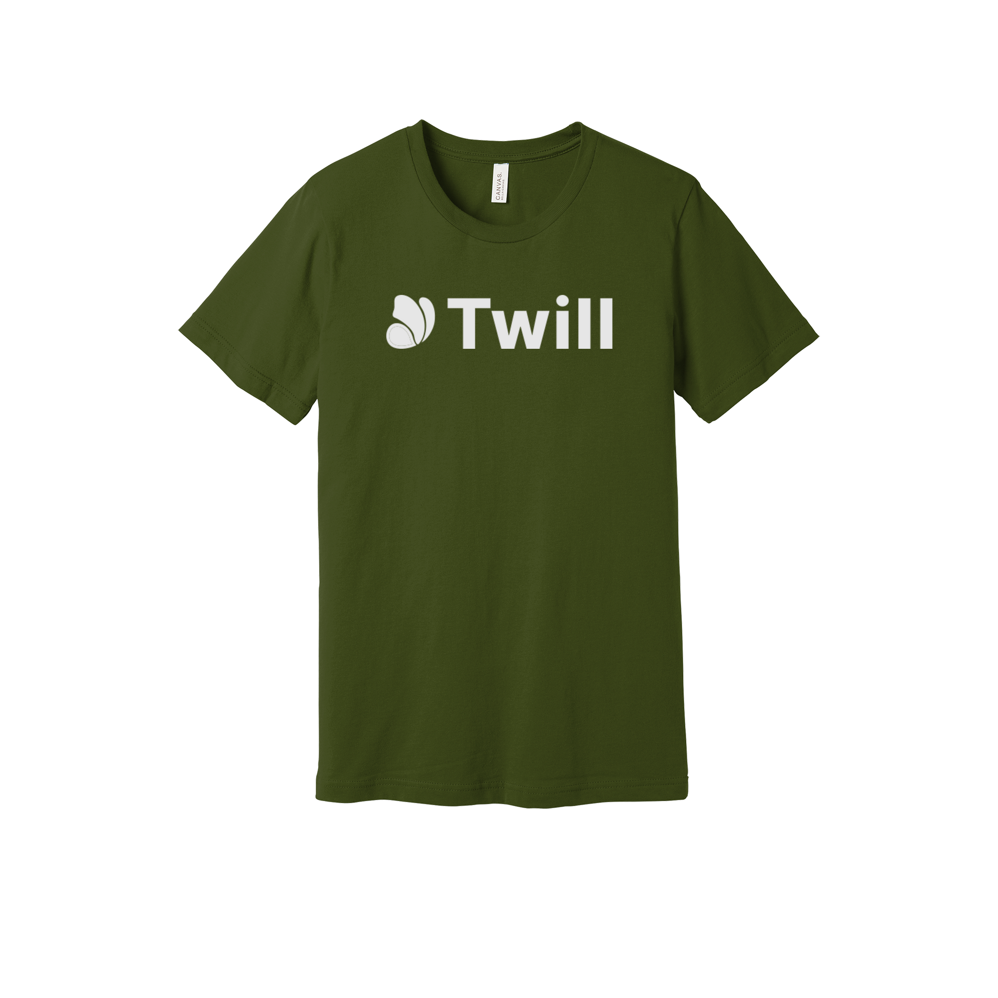 withtwill-everyday-essentials-short-sleeve-tee-dtf-front-BC3001-olive-flat-front