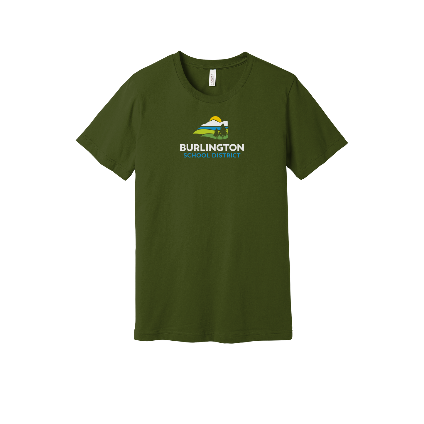 bsdvt-everyday-essentials-short-sleeve-tee-dtf-front-BC3001-olive-flat-front