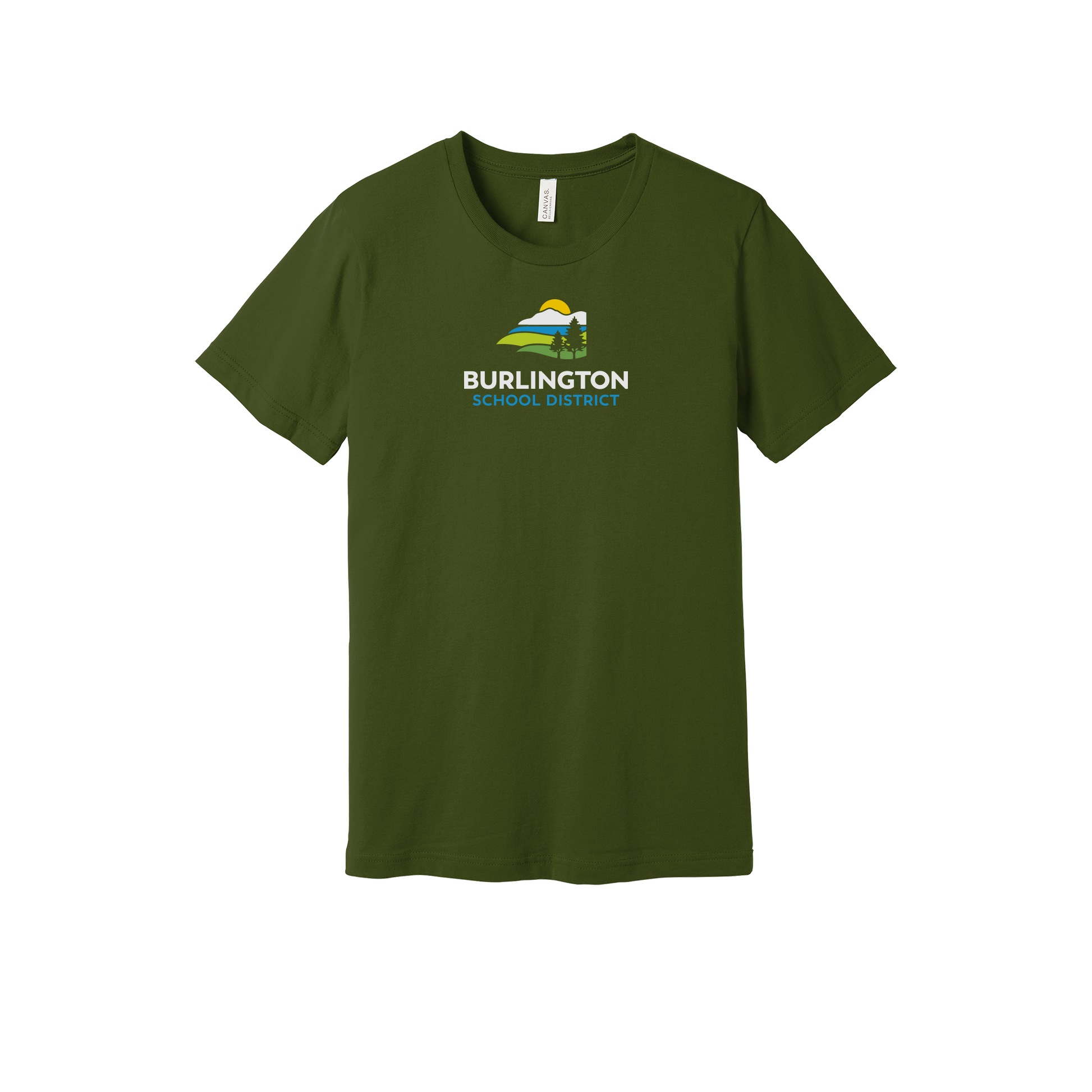 bsdvt-everyday-essentials-short-sleeve-tee-dtf-front-BC3001-olive-flat-front