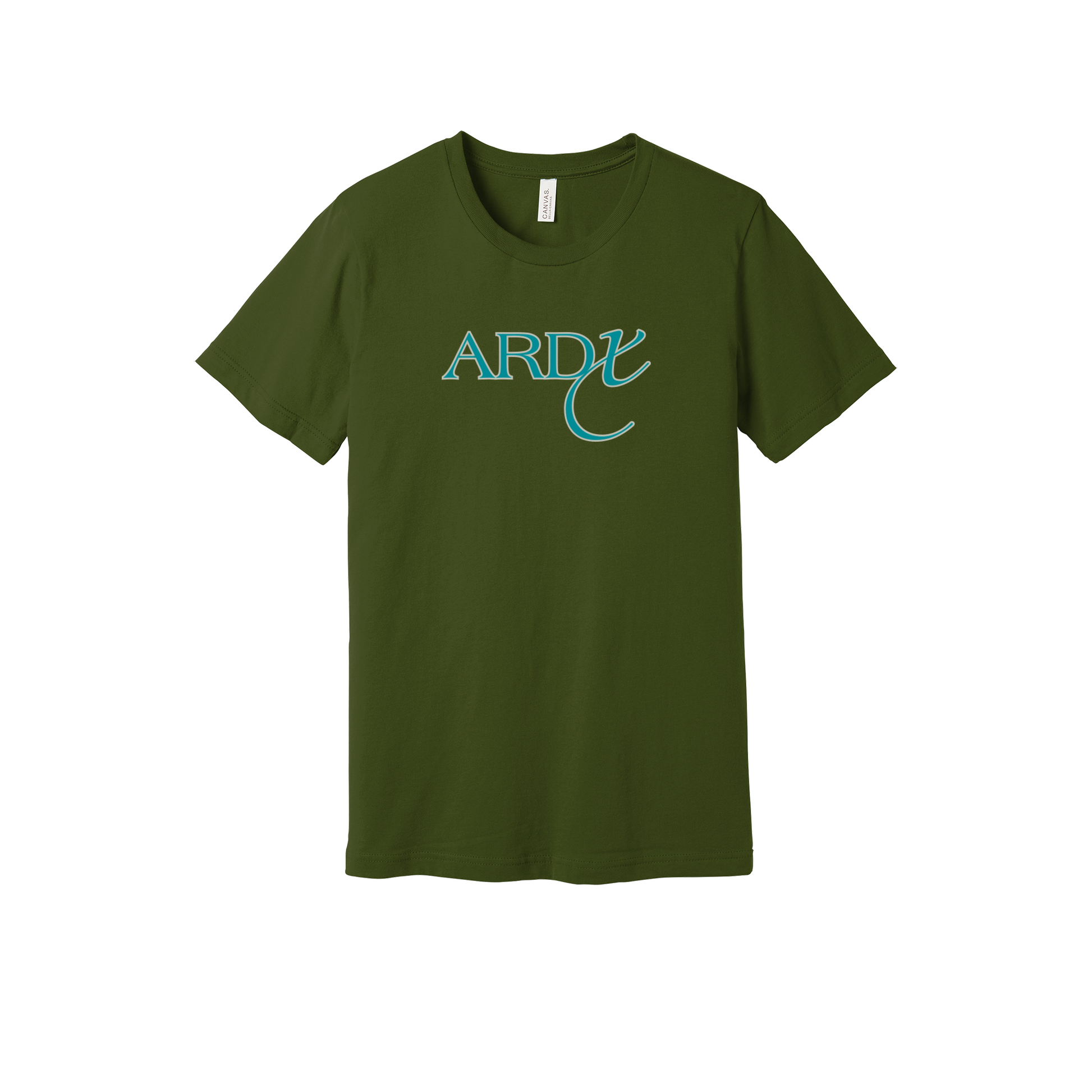 ardx-everyday-essentials-short-sleeve-tee-dtf-front-BC3001-olive-flat-front