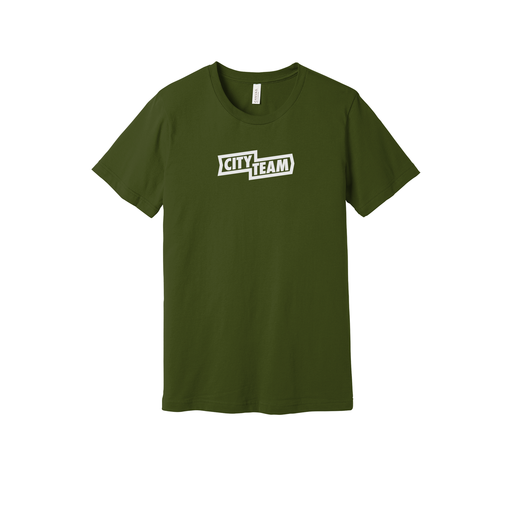 cityteam-everyday-essentials-short-sleeve-tee-dtf-front-BC3001-olive-flat-front