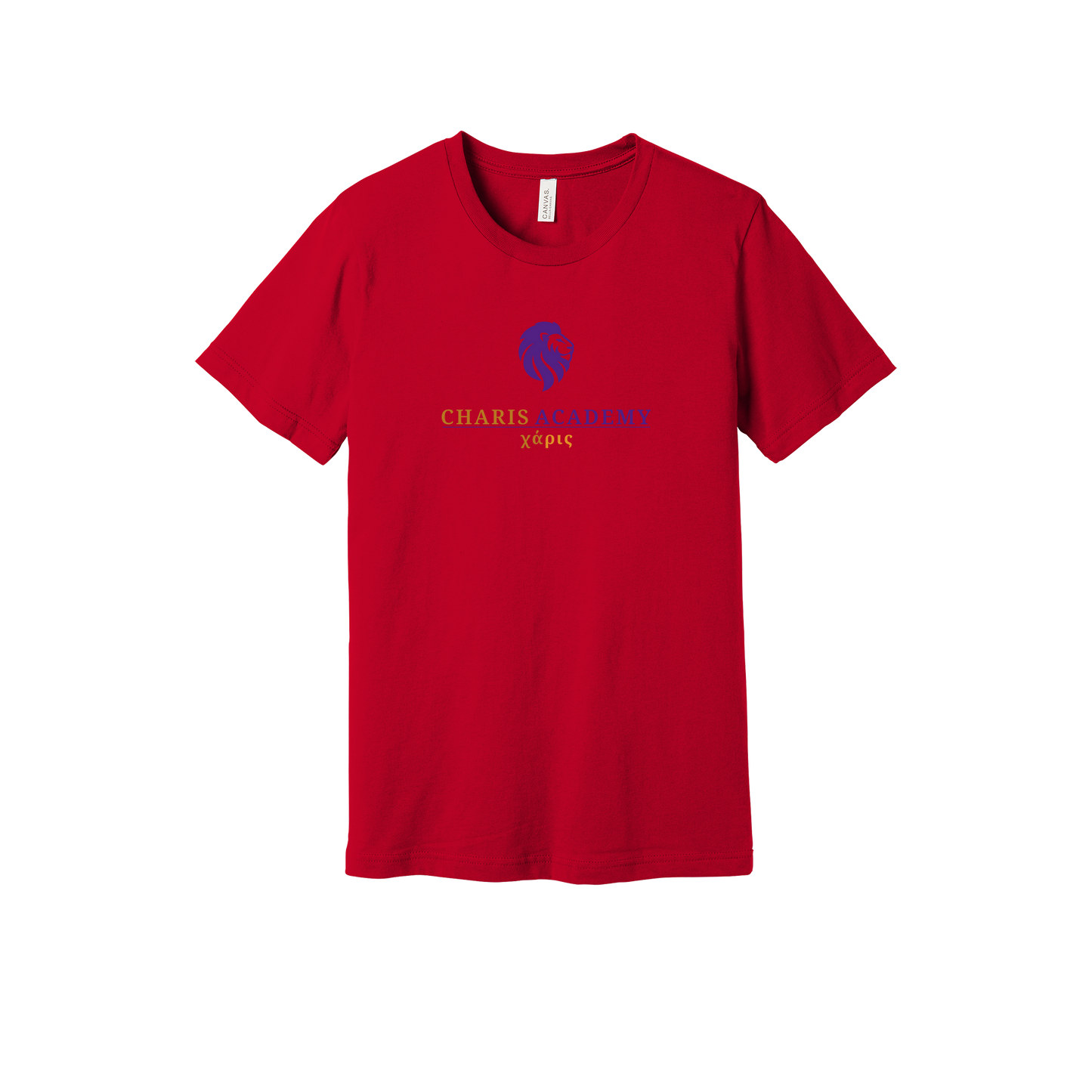 cahazleton-everyday-essentials-short-sleeve-tee-dtf-front-BC3001-red-flat-front