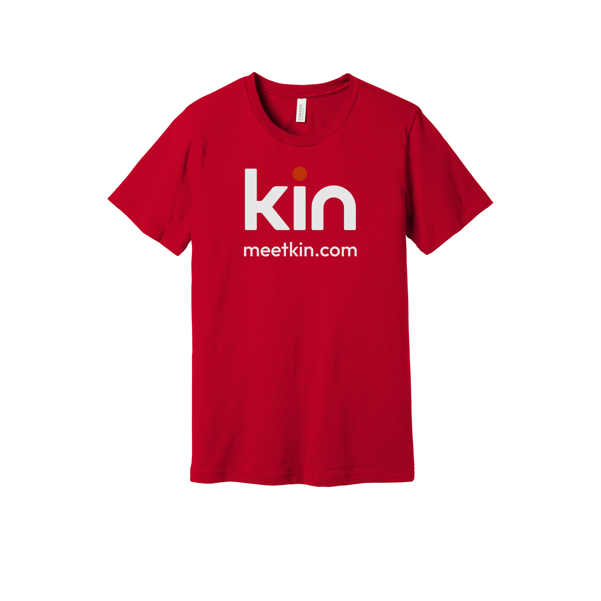 kin-everyday-essentials-short-sleeve-tee-dtf-front-BC3001-red-flat-front