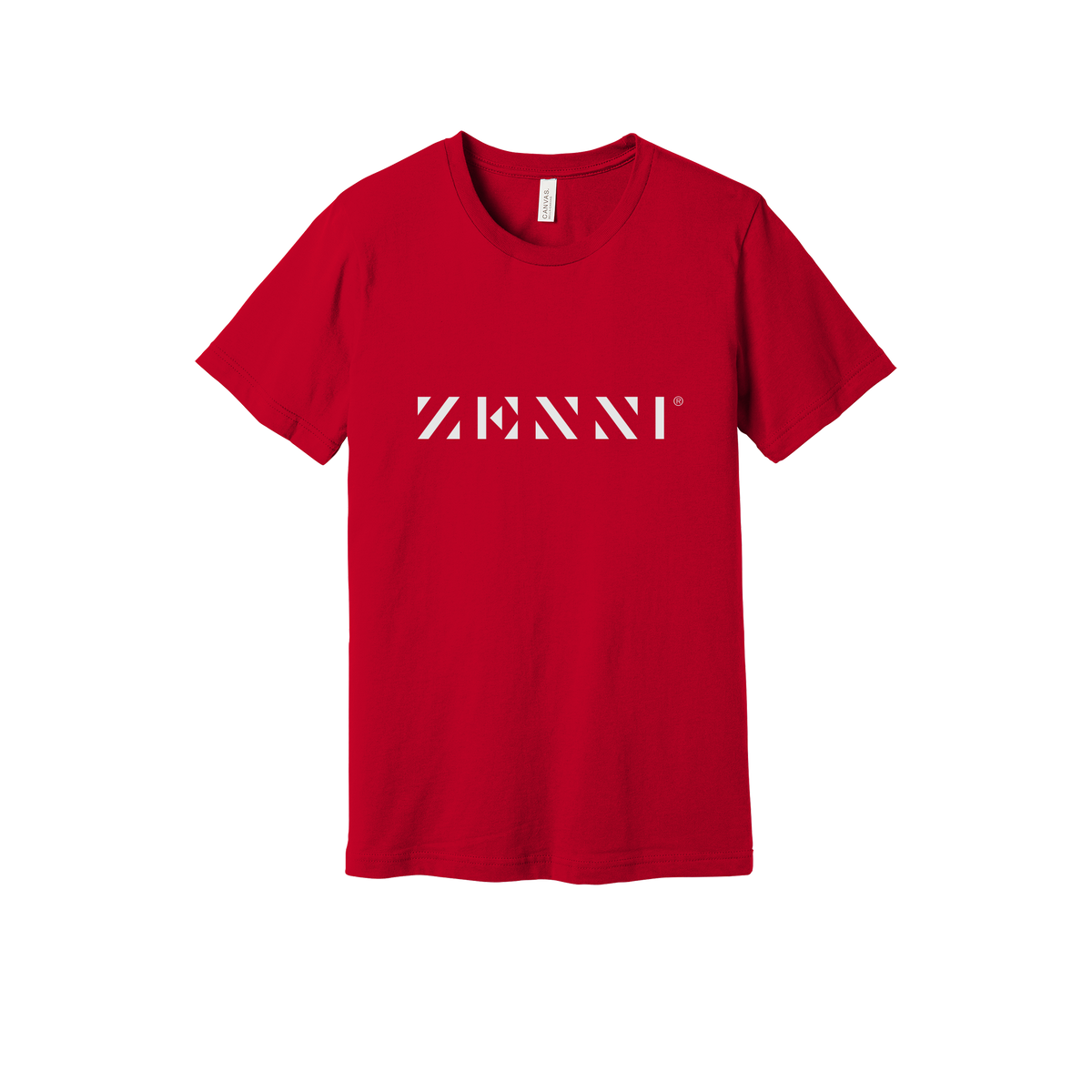 zennioptical-everyday-essentials-clinic-short-sleeve-tee-dtf-front-BC3001-red-flat-front