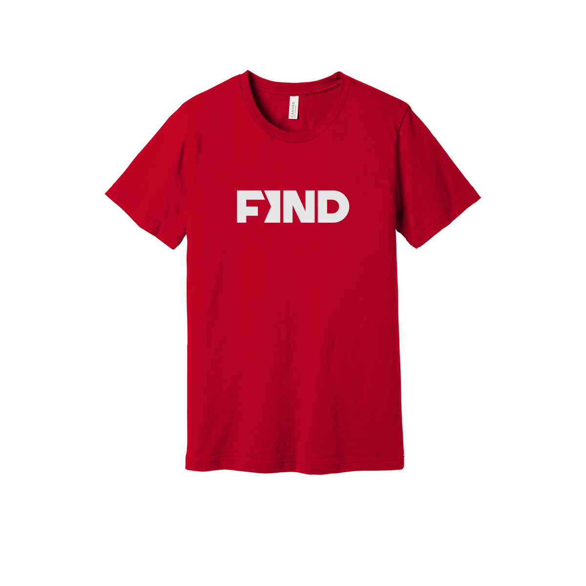 findrealestate-everyday-essentials-short-sleeve-tee-dtf-front-BC3001-red-flat-front