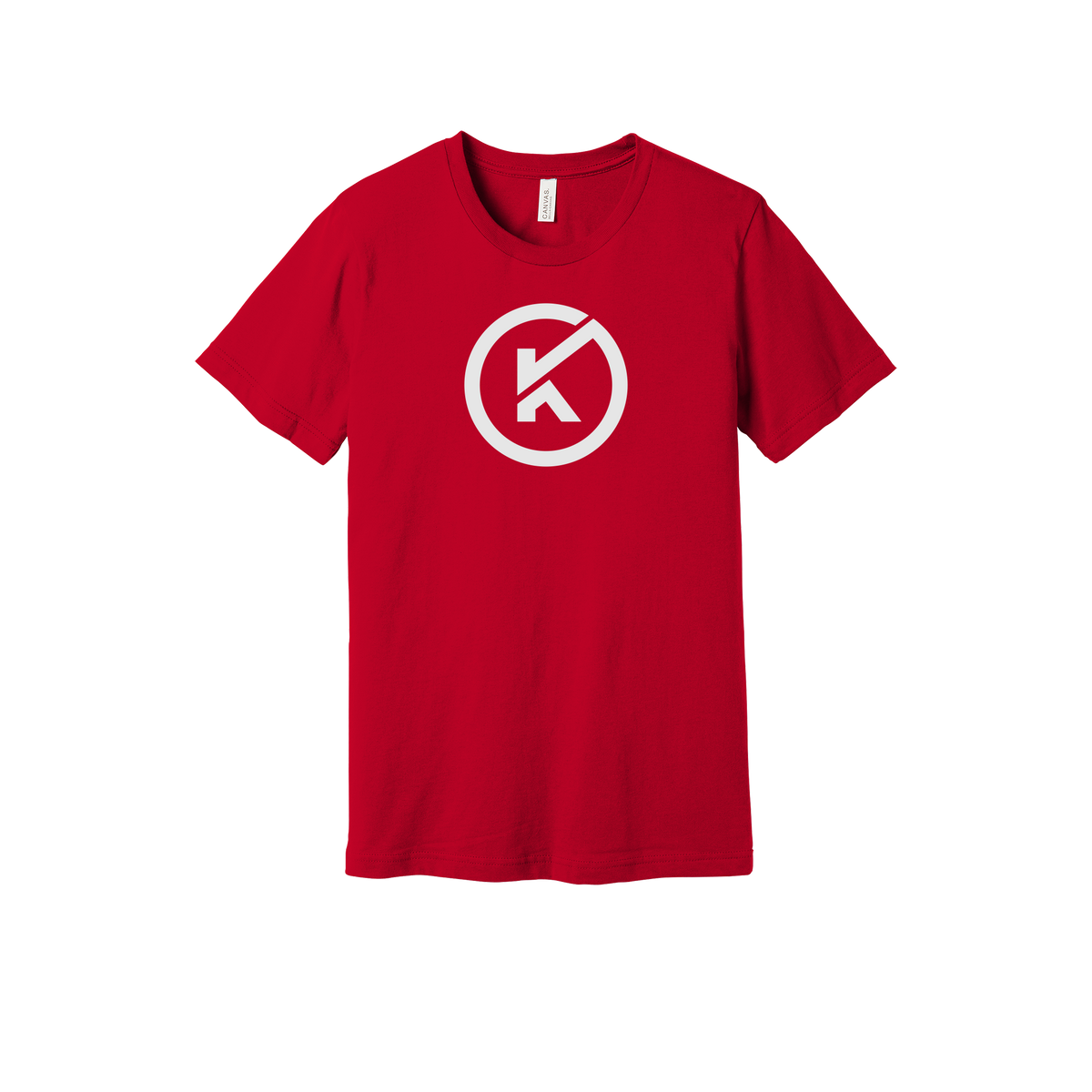 kitmanlabs-everyday-essentials-short-sleeve-tee-dtf-front-BC3001-red-flat-front