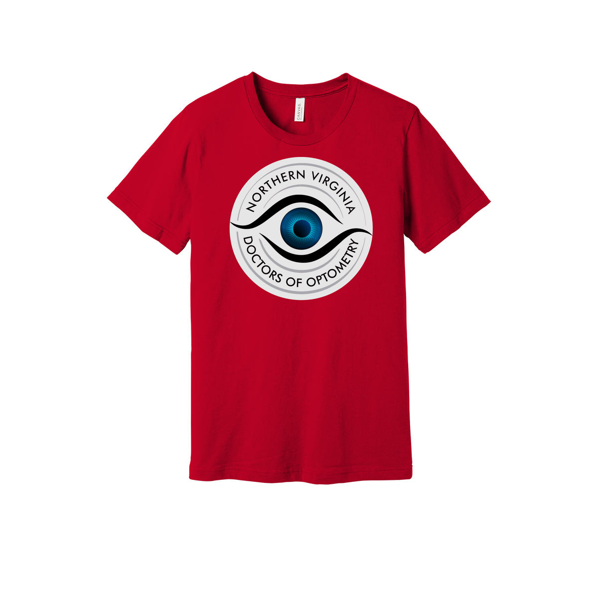 novaeyedocs-everyday-essentials-clinic-short-sleeve-tee-dtf-front-BC3001-red-flat-front