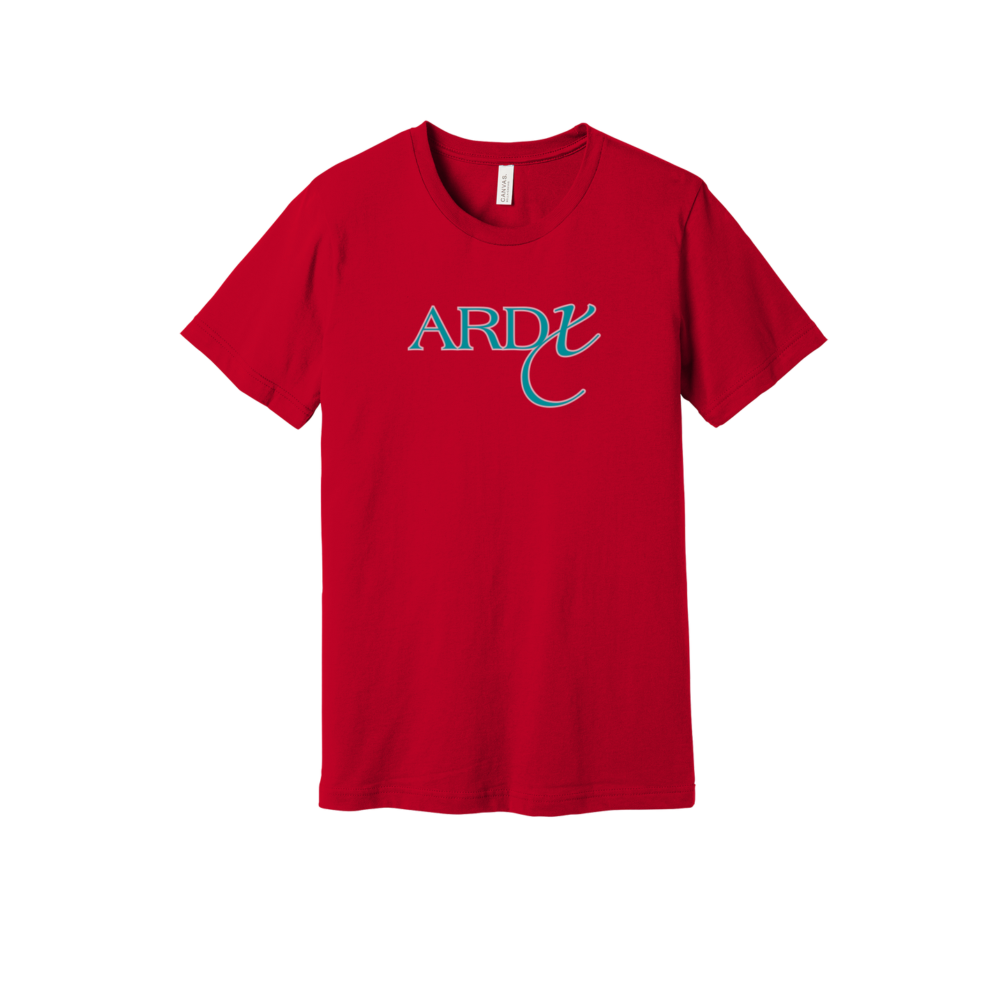 ardx-everyday-essentials-short-sleeve-tee-dtf-front-BC3001-red-flat-front