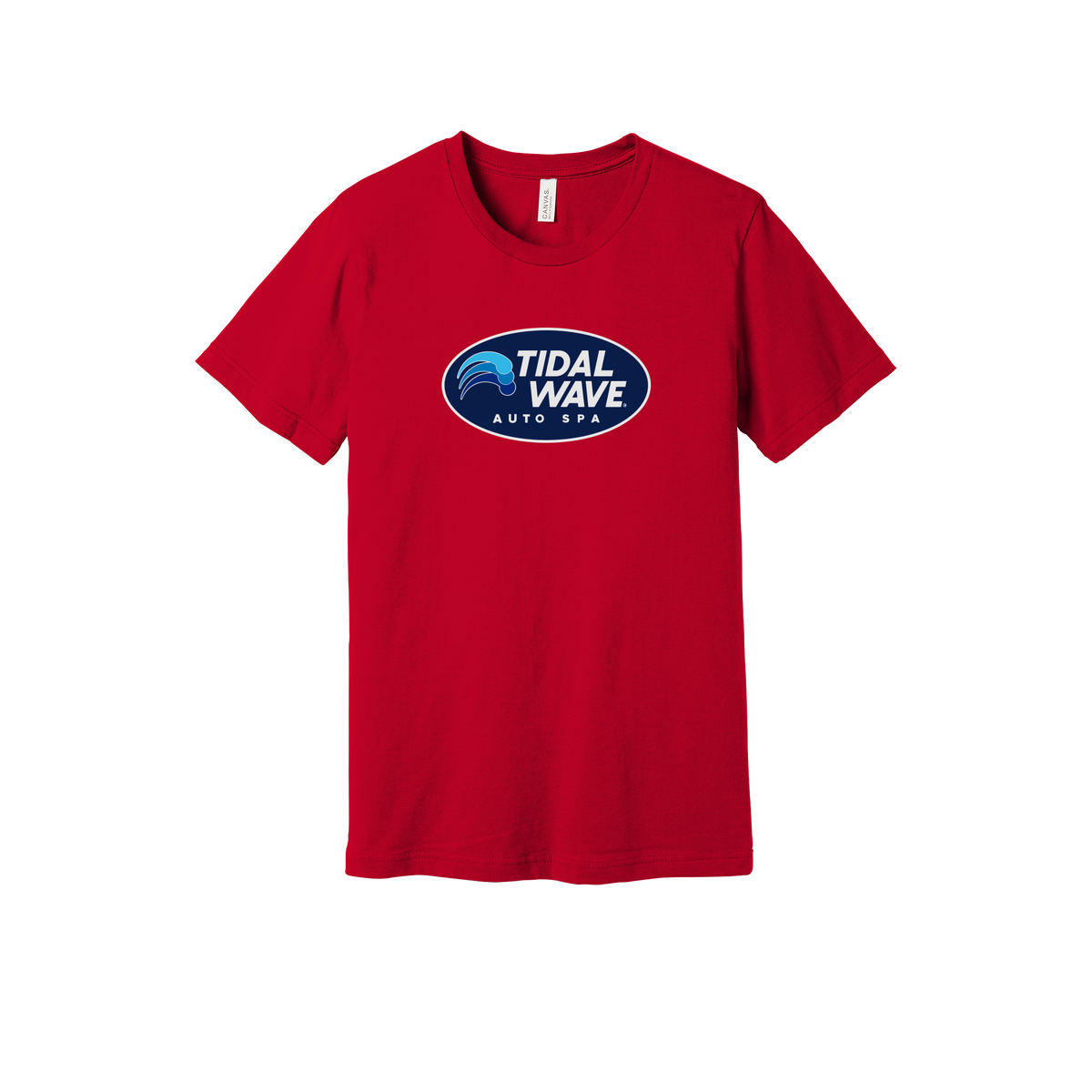 tidalwaveautospa-everyday-essentials-short-sleeve-tee-dtf-front-BC3001-red-flat-front