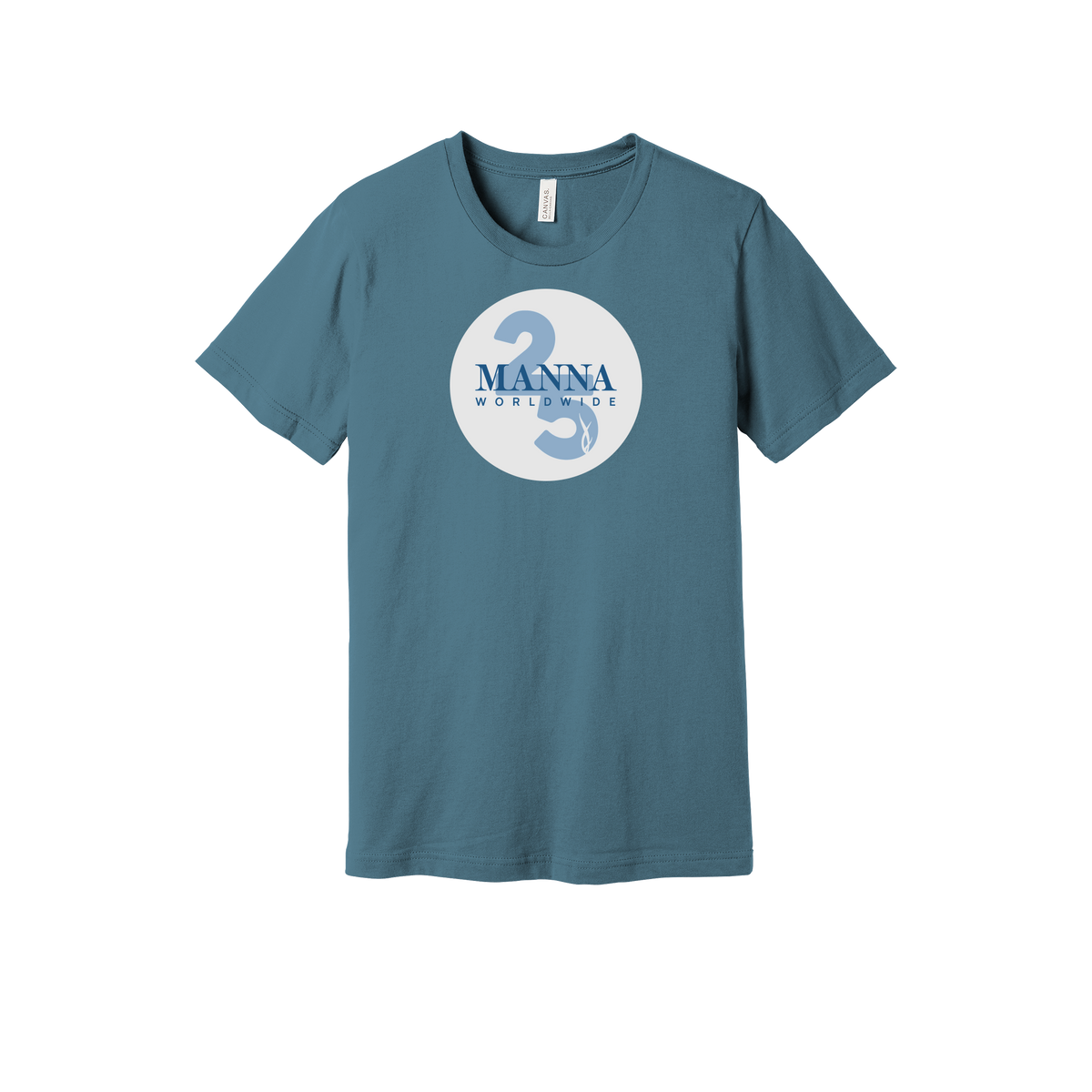 mannaworldwide-everyday-essentials-short-sleeve-tee-dtf-front-BC3001-steelblue-flat-front