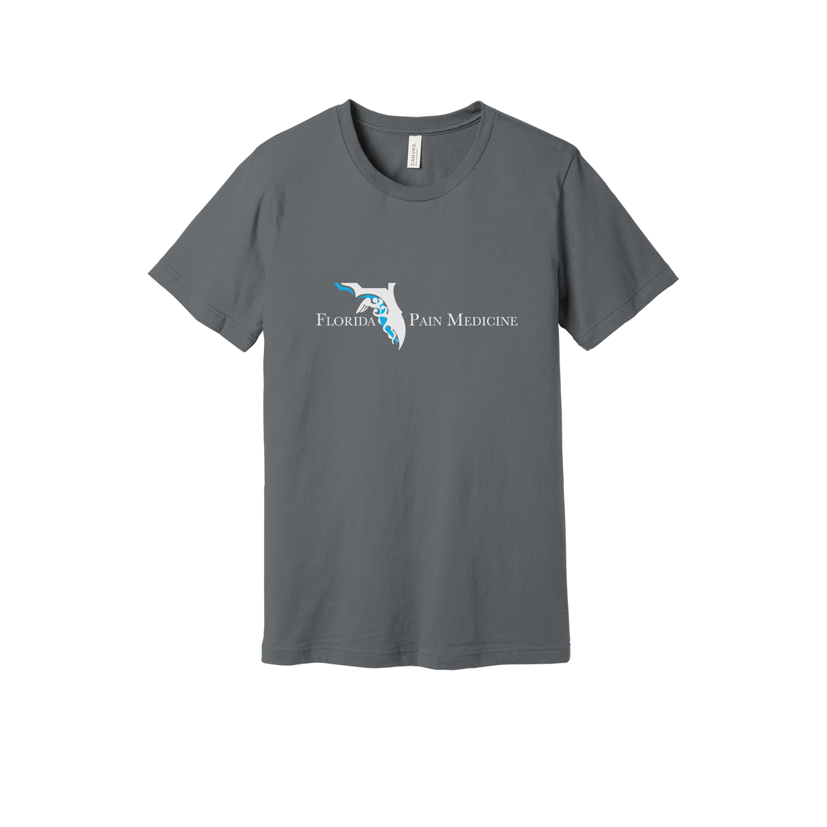 floridapainmedicine-everyday-essentials-clinic-short-sleeve-tee-dtf-front-BC3001-storm-flat-front