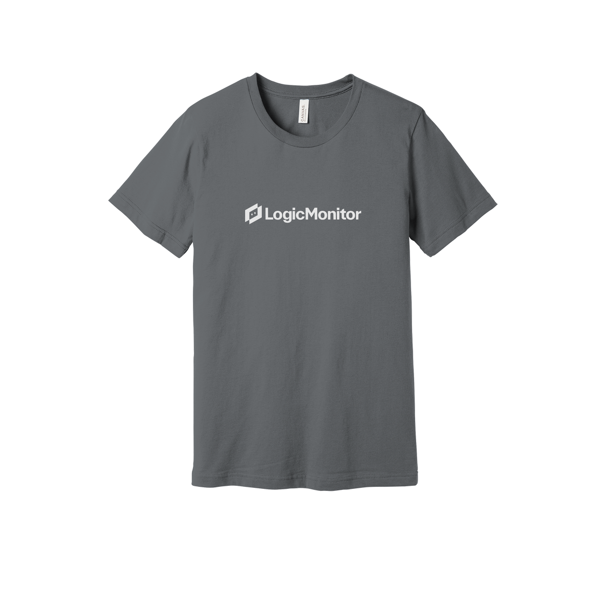 logicmonitor-everyday-essentials-short-sleeve-tee-dtf-front-BC3001-storm-flat-front