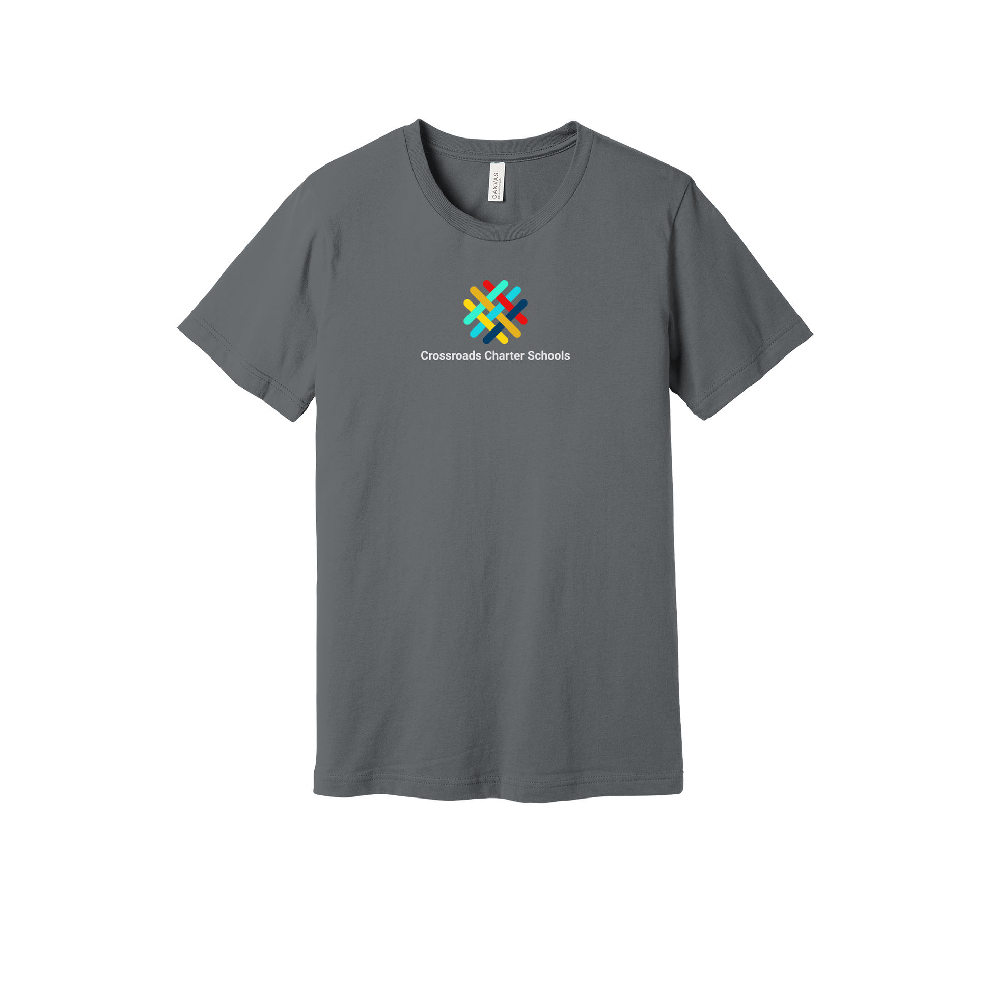 crossroadsschoolskc-everyday-essentials-short-sleeve-tee-dtf-front-BC3001-storm-flat-front