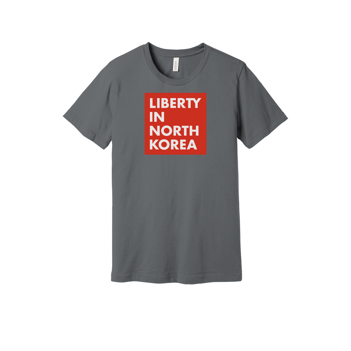 libertyinnorthkorea-everyday-essentials-short-sleeve-tee-dtf-front-BC3001-storm-flat-front