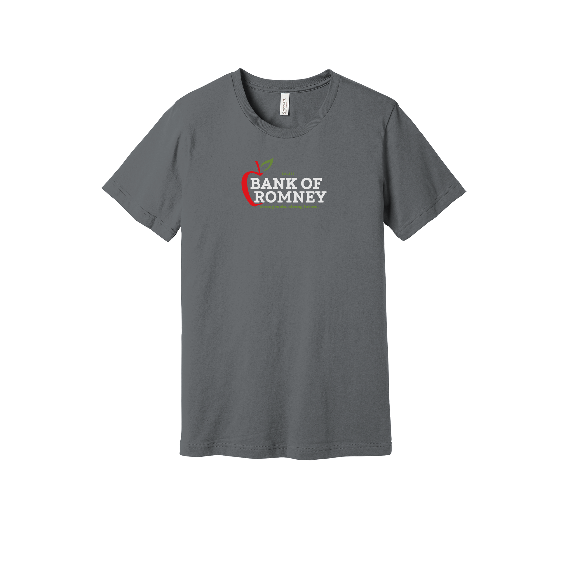 bankofromney-everyday-essentials-short-sleeve-tee-dtf-front-BC3001-storm-flat-front