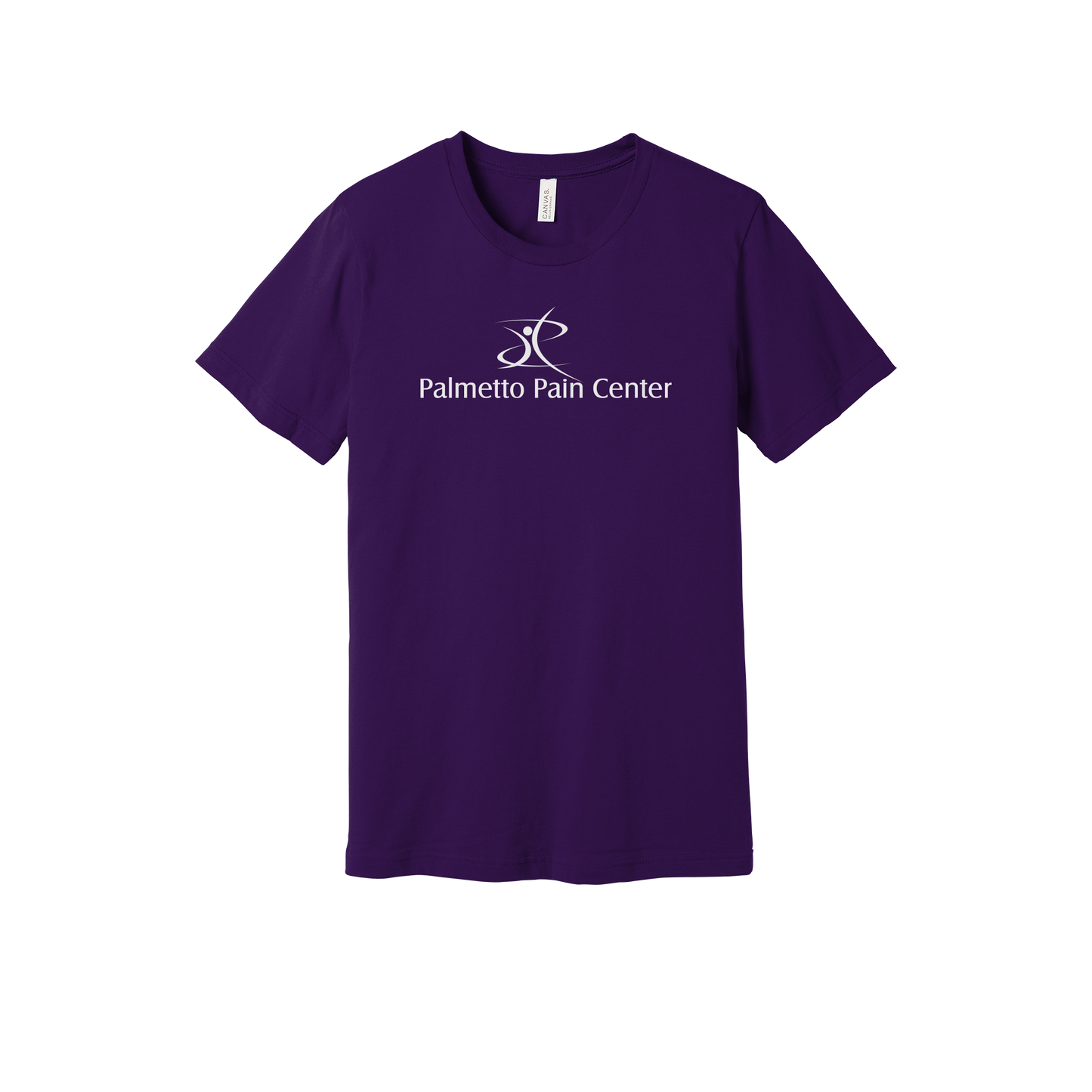 palmetto-pain-center-everyday-essentials-clinic-short-sleeve-tee-dtf-front-BC3001-teampurple-flat-front