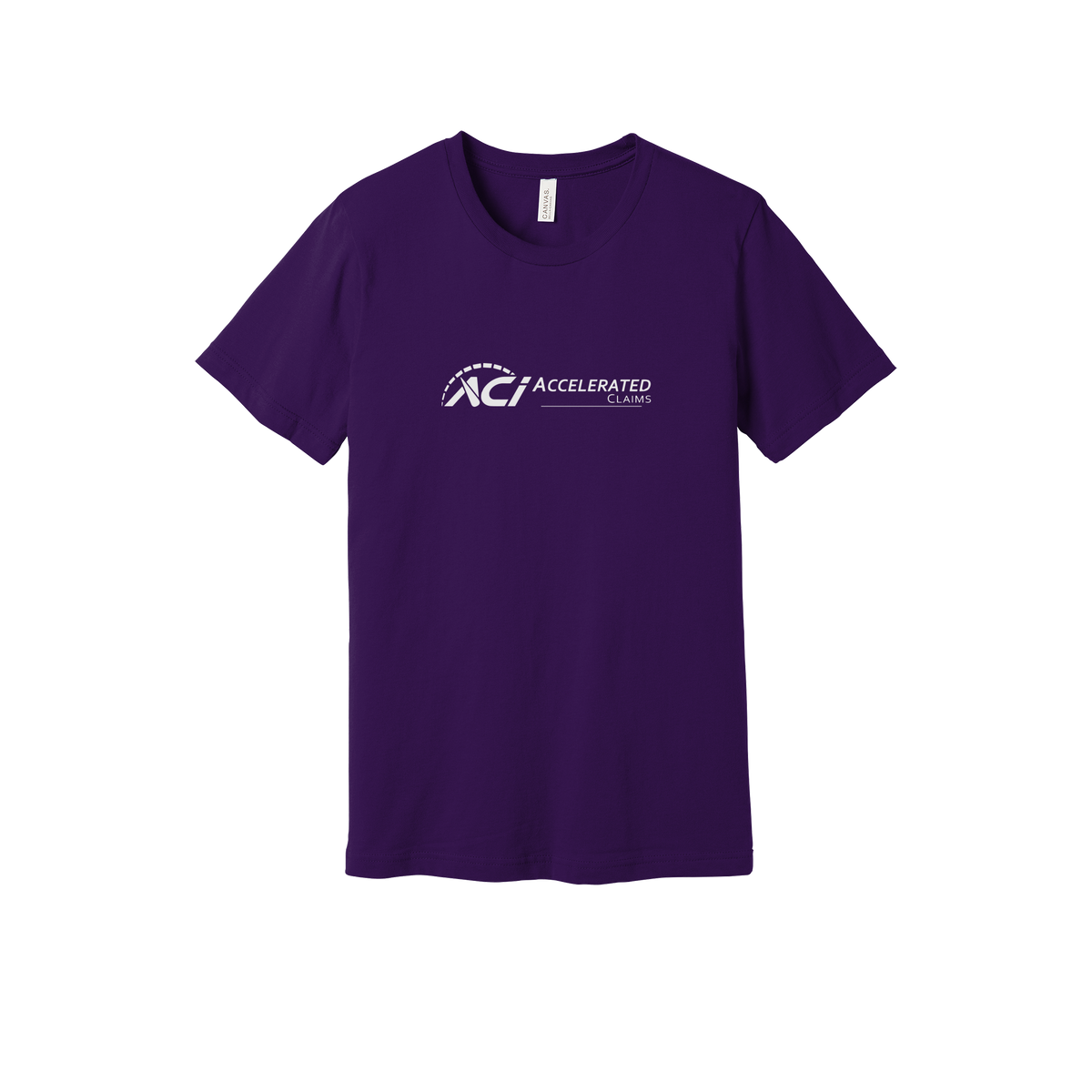 accelclaims-everyday-essentials-short-sleeve-tee-dtf-front-BC3001-teampurple-flat-front