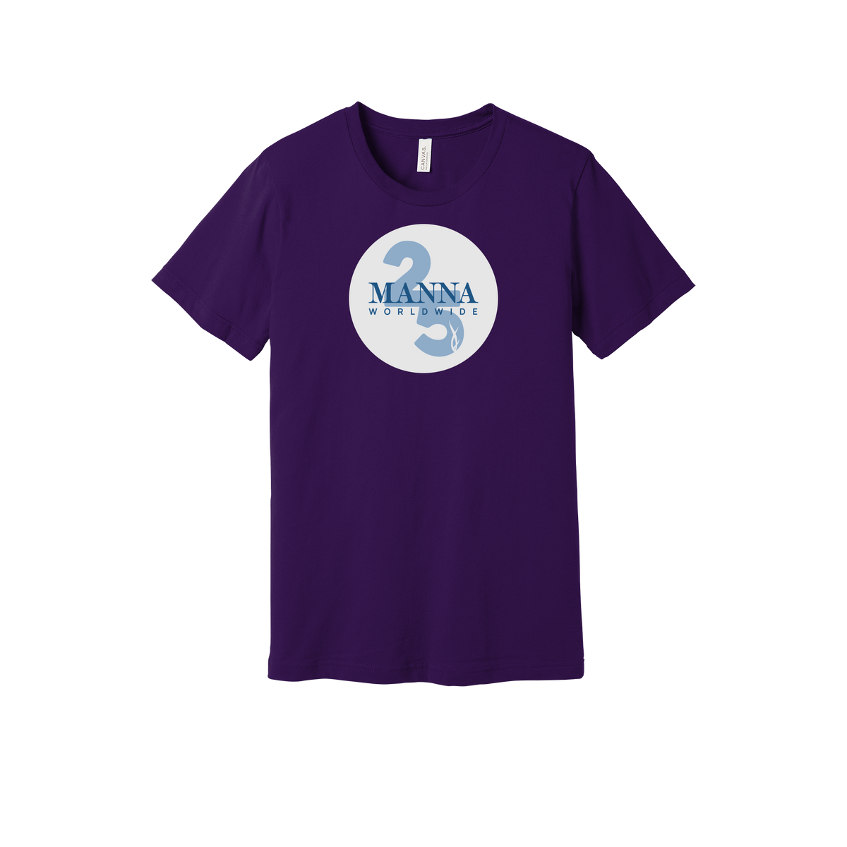 mannaworldwide-everyday-essentials-short-sleeve-tee-dtf-front-BC3001-teampurple-flat-front