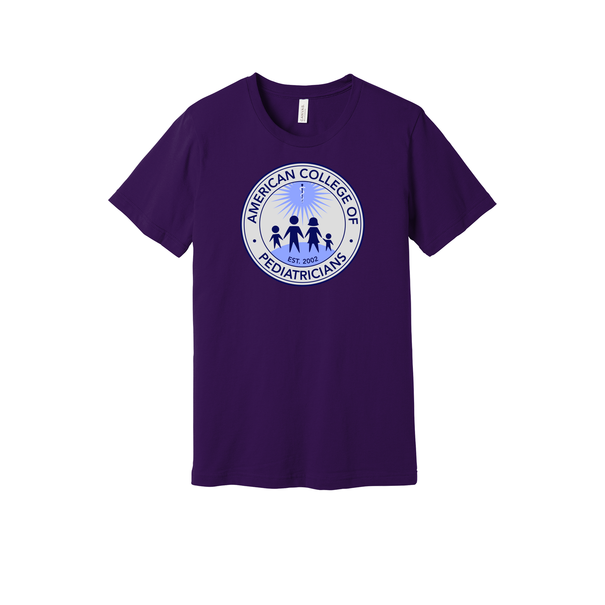 acpeds-everyday-essentials-clinic-short-sleeve-tee-dtf-front-BC3001-teampurple-flat-front