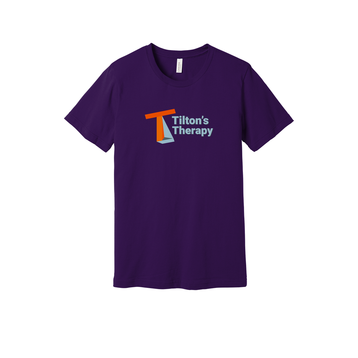 tiltonstherapy-everyday-essentials-short-sleeve-tee-dtf-front-BC3001-teampurple-flat-front