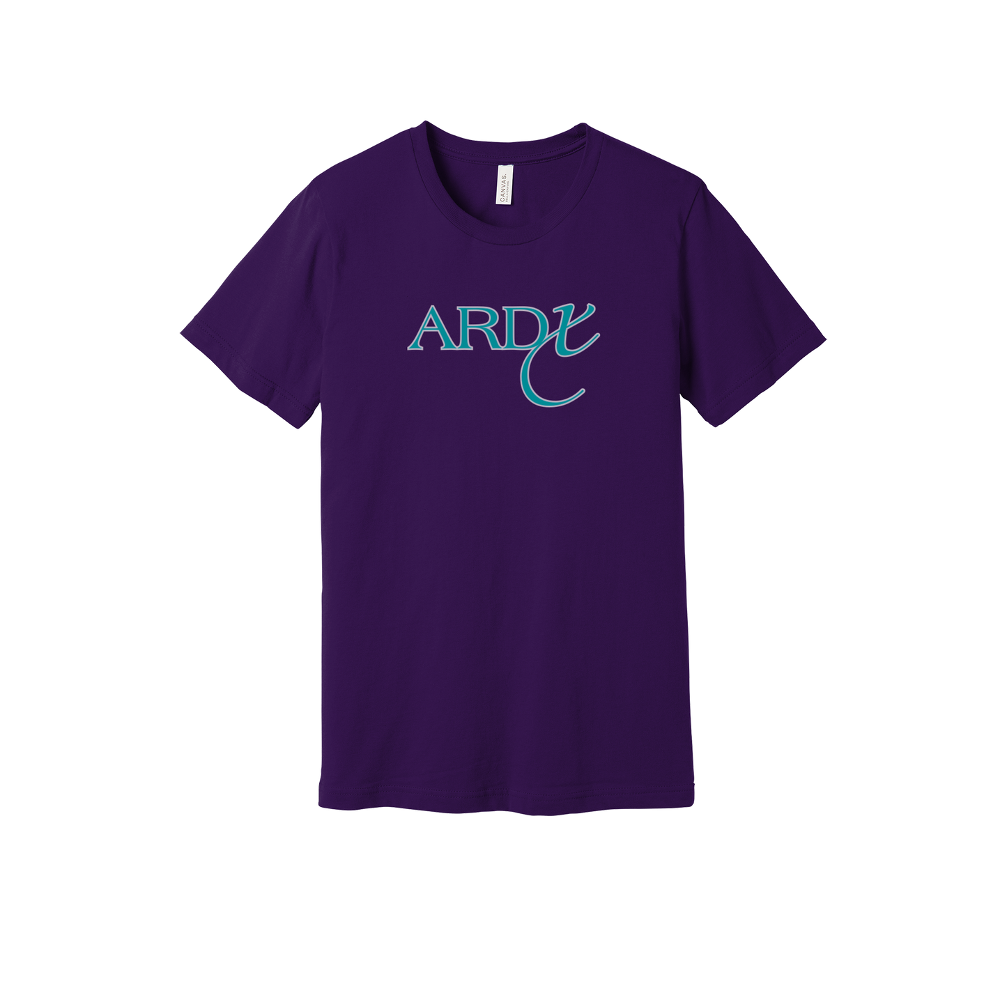 ardx-everyday-essentials-short-sleeve-tee-dtf-front-BC3001-teampurple-flat-front