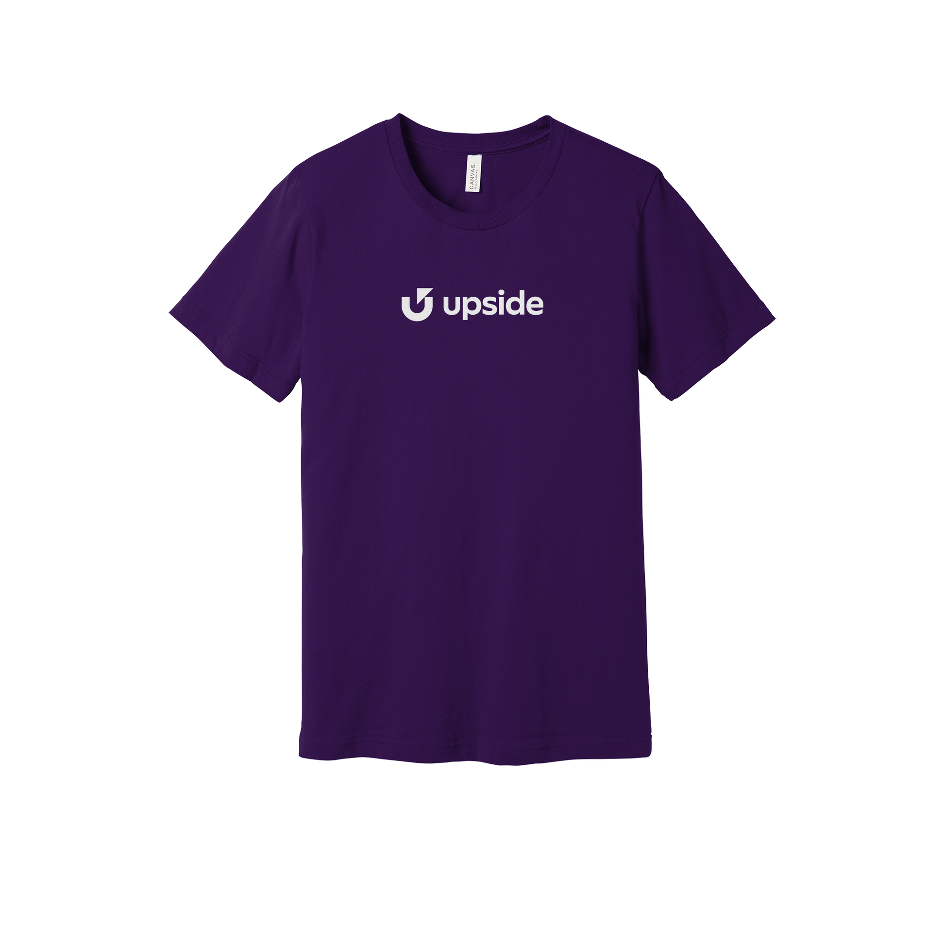 upside-everyday-essentials-short-sleeve-tee-dtf-front-BC3001-teampurple-flat-front