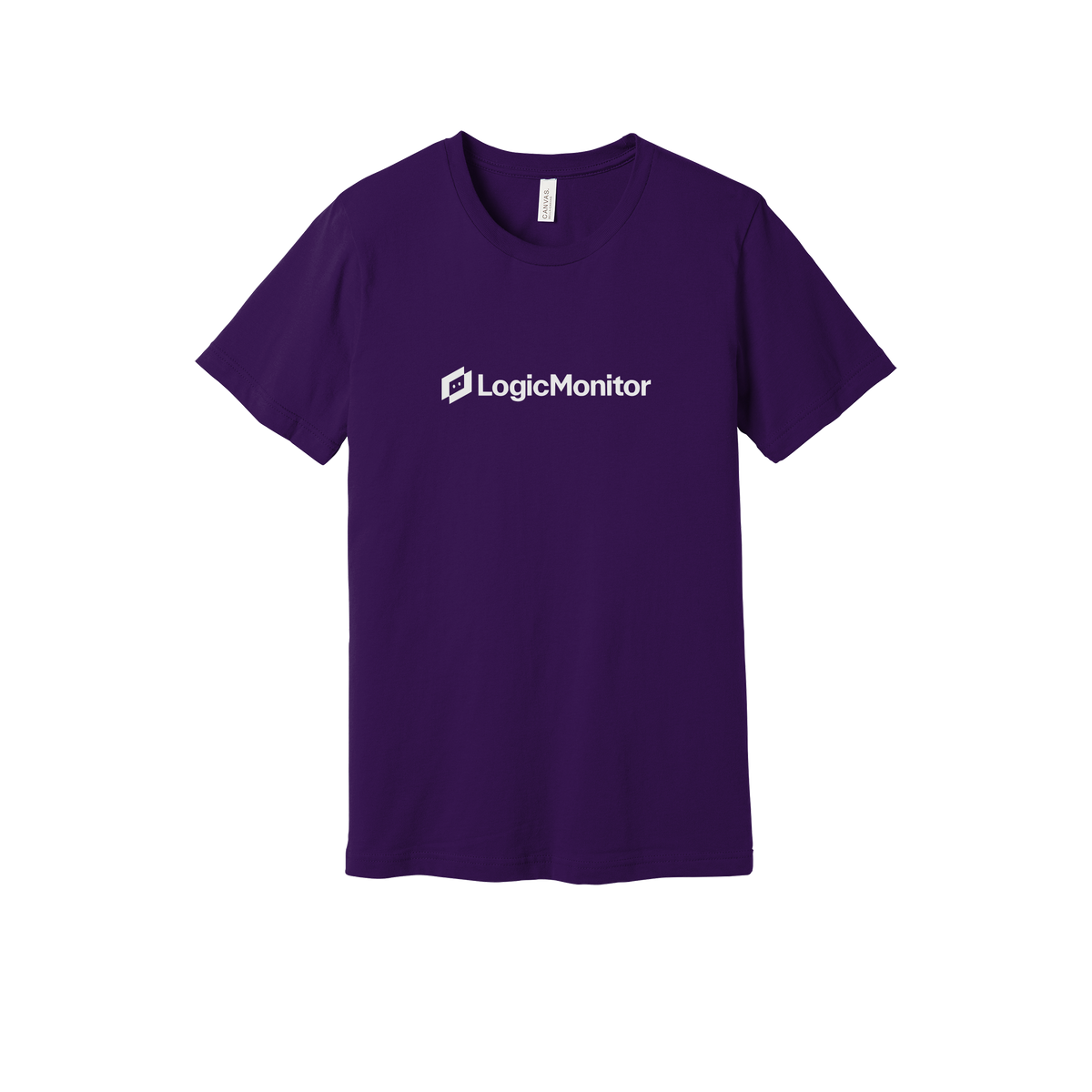 logicmonitor-everyday-essentials-short-sleeve-tee-dtf-front-BC3001-teampurple-flat-front