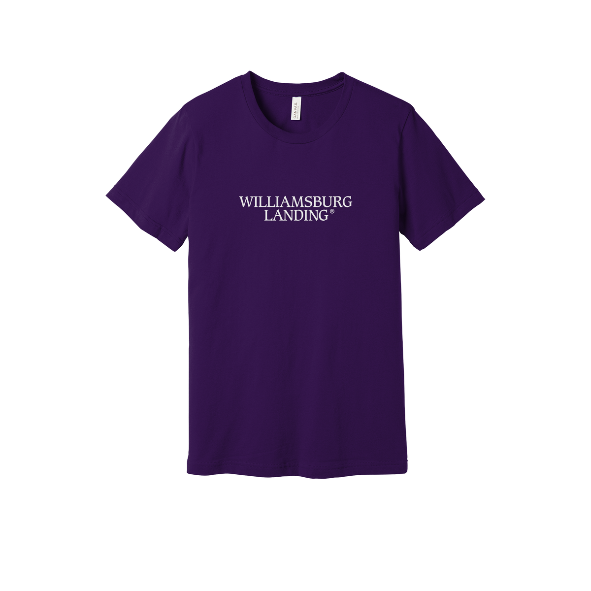 williamsburglanding-everyday-essentials-short-sleeve-tee-dtf-front-BC3001-teampurple-flat-front