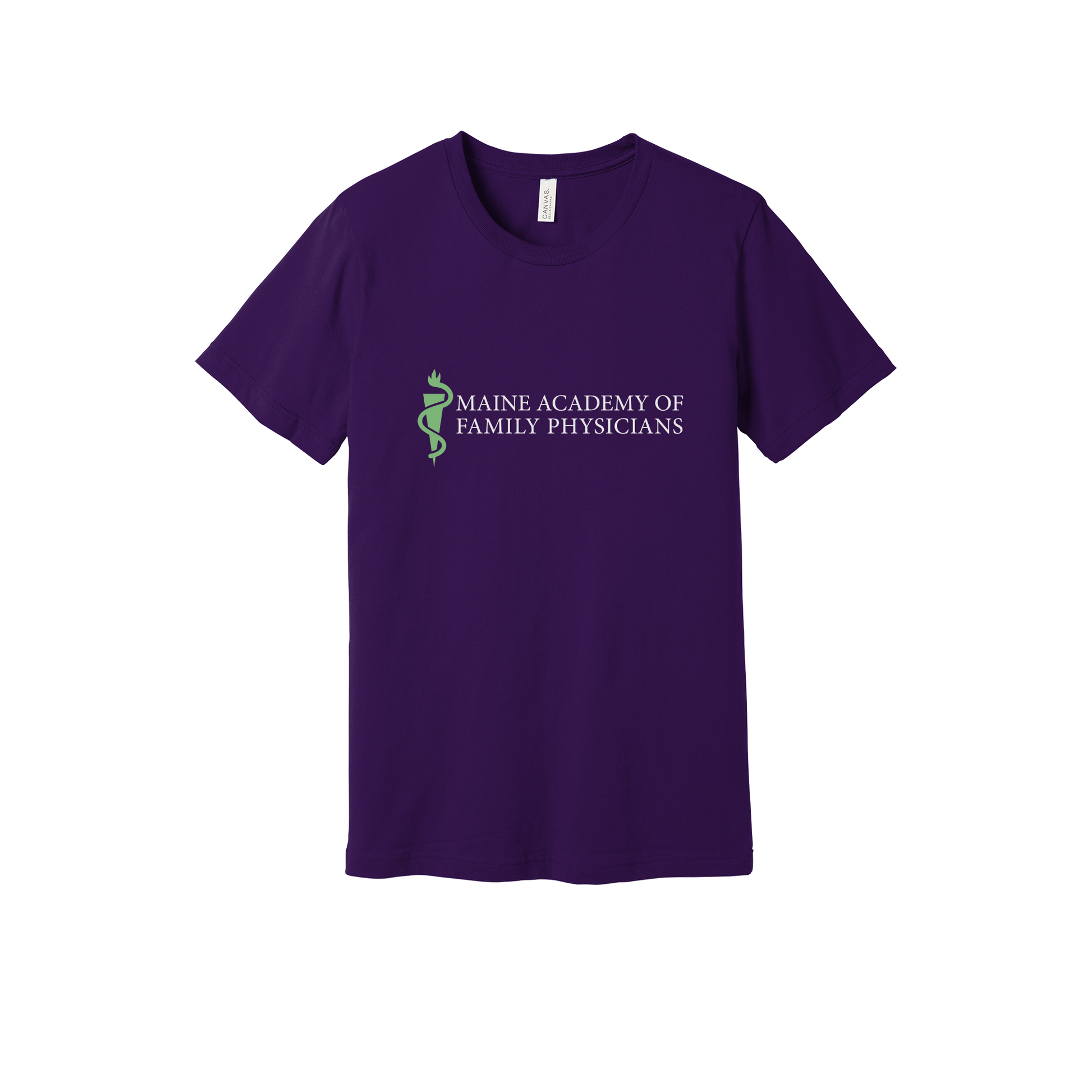 maineafp-everyday-essentials-clinic-short-sleeve-tee-dtf-front-BC3001-teampurple-flat-front