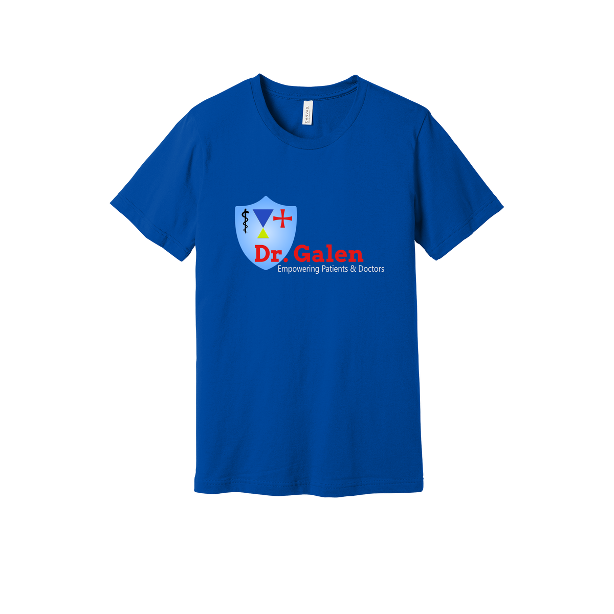 drgalen-everyday-essentials-clinic-short-sleeve-tee-dtf-front-BC3001-trueroyal-flat-front