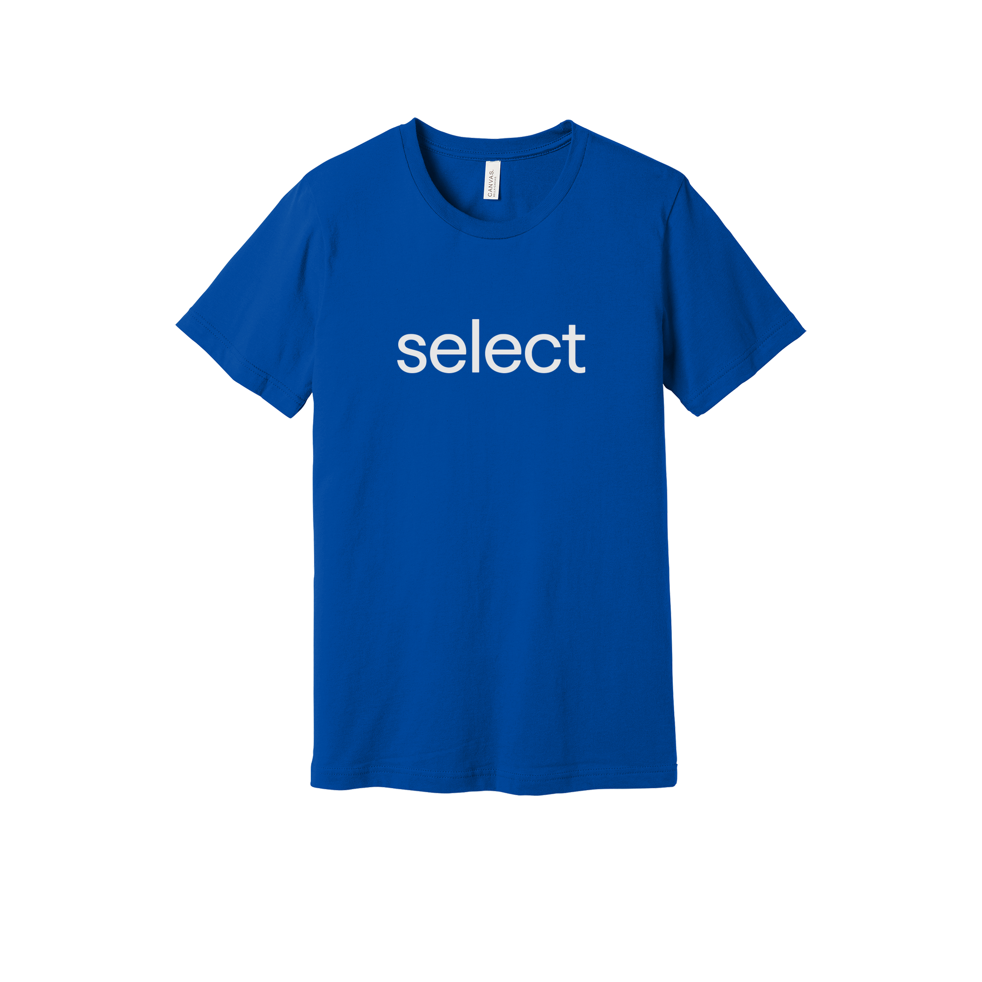 meetselect-everyday-essentials-short-sleeve-tee-dtf-front-BC3001-trueroyal-flat-front