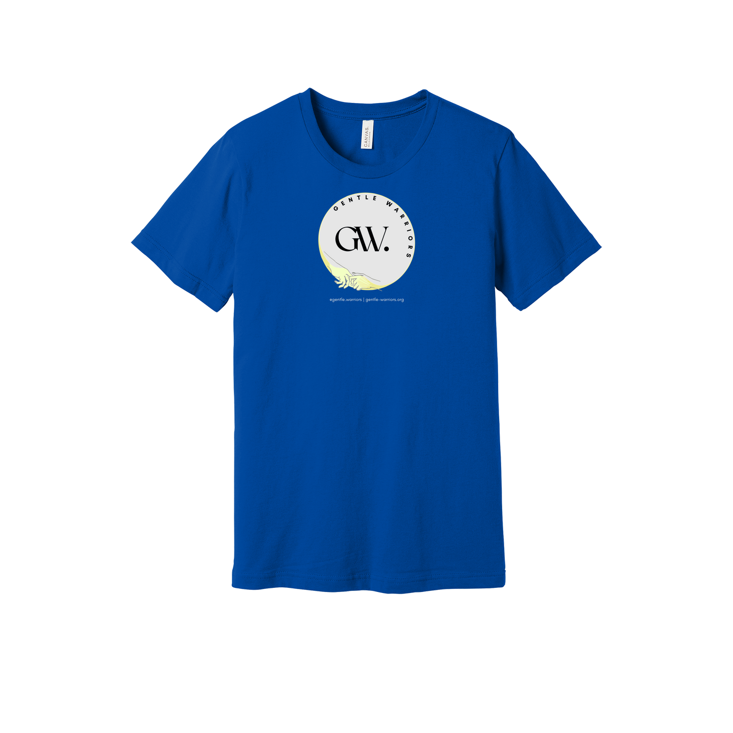 gentle-warriors-everyday-essentials-short-sleeve-tee-dtf-front-BC3001-trueroyal-flat-front