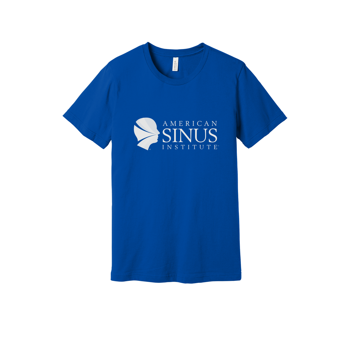 americansinus-everyday-essentials-clinic-short-sleeve-tee-dtf-front-BC3001-trueroyal-flat-front