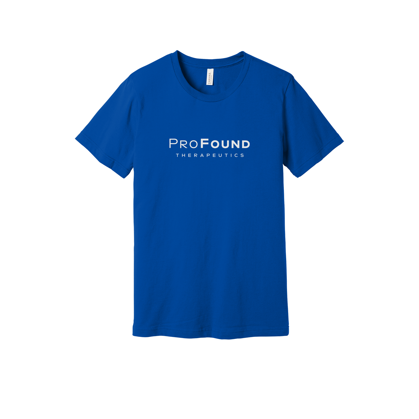 profoundtx-everyday-essentials-short-sleeve-tee-dtf-front-BC3001-trueroyal-flat-front