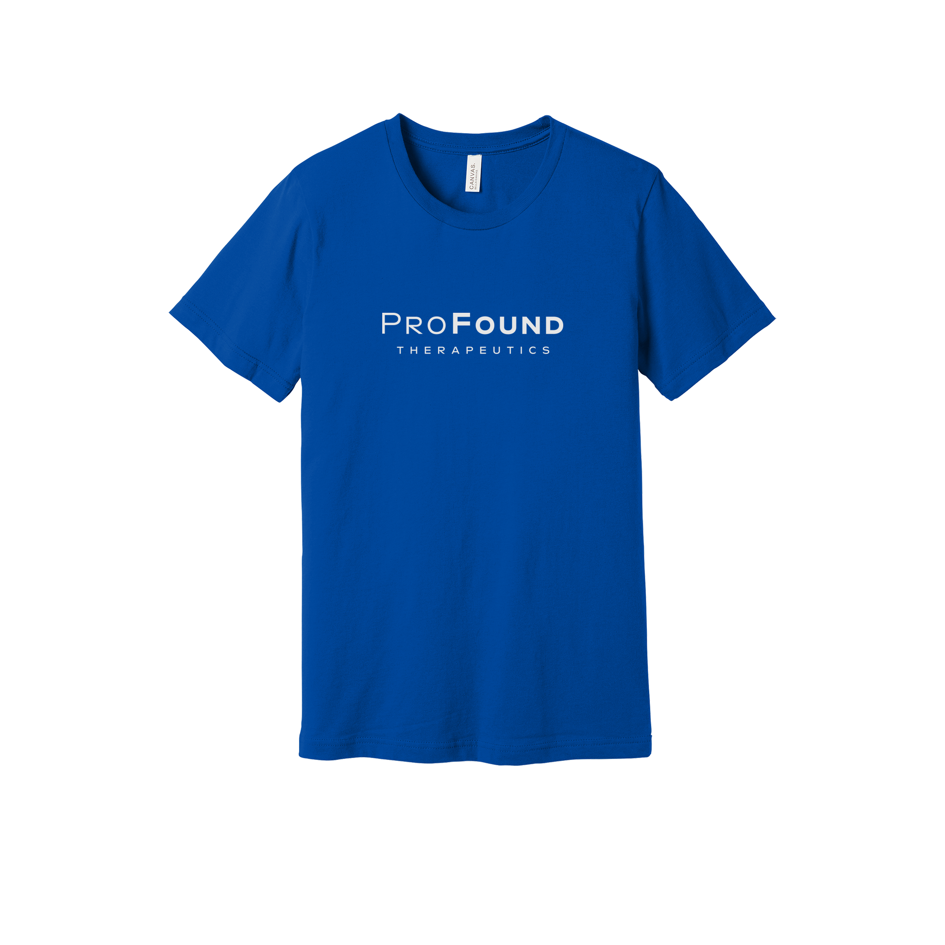 profoundtx-everyday-essentials-short-sleeve-tee-dtf-front-BC3001-trueroyal-flat-front