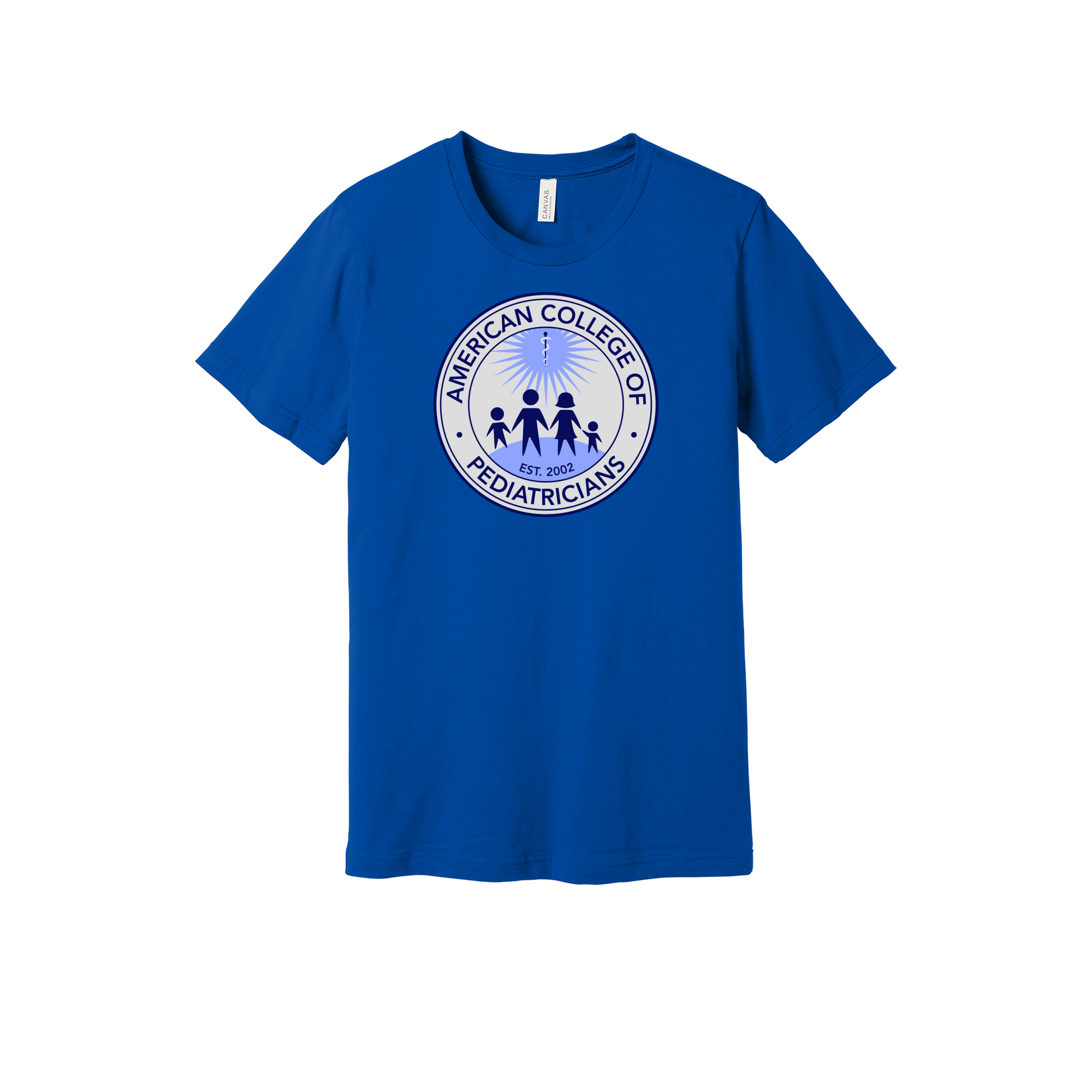 acpeds-everyday-essentials-clinic-short-sleeve-tee-dtf-front-BC3001-trueroyal-flat-front