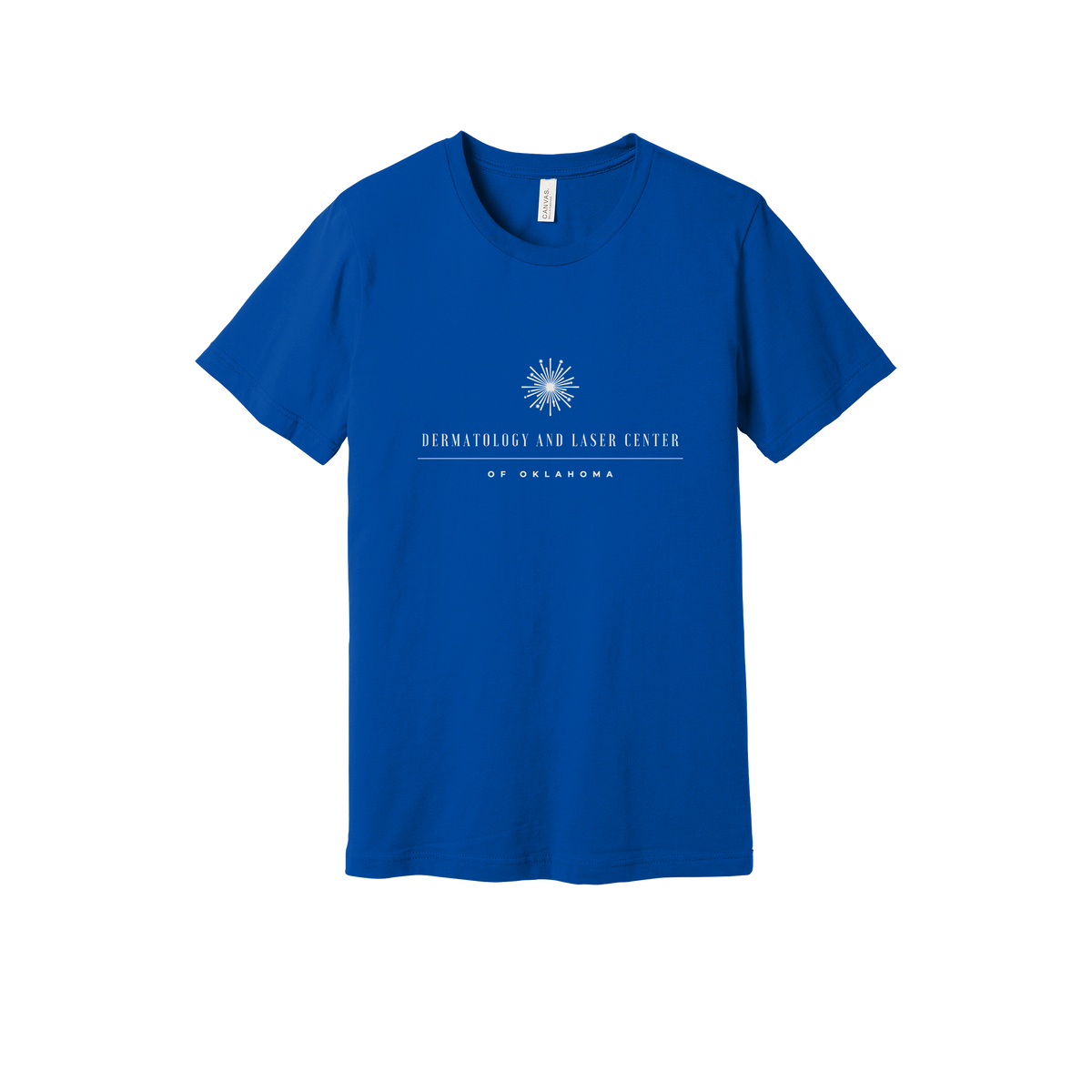 dermatologylaserok-everyday-essentials-clinic-short-sleeve-tee-dtf-front-BC3001-trueroyal-flat-front