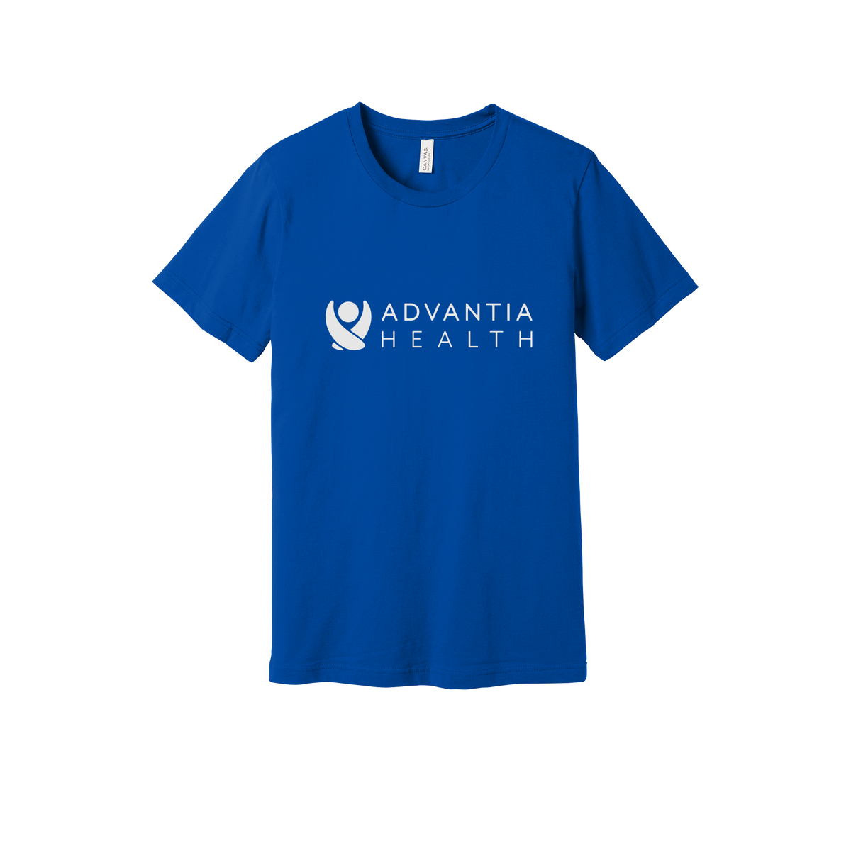 advantiahealth-everyday-essentials-clinic-short-sleeve-tee-dtf-front-BC3001-trueroyal-flat-front