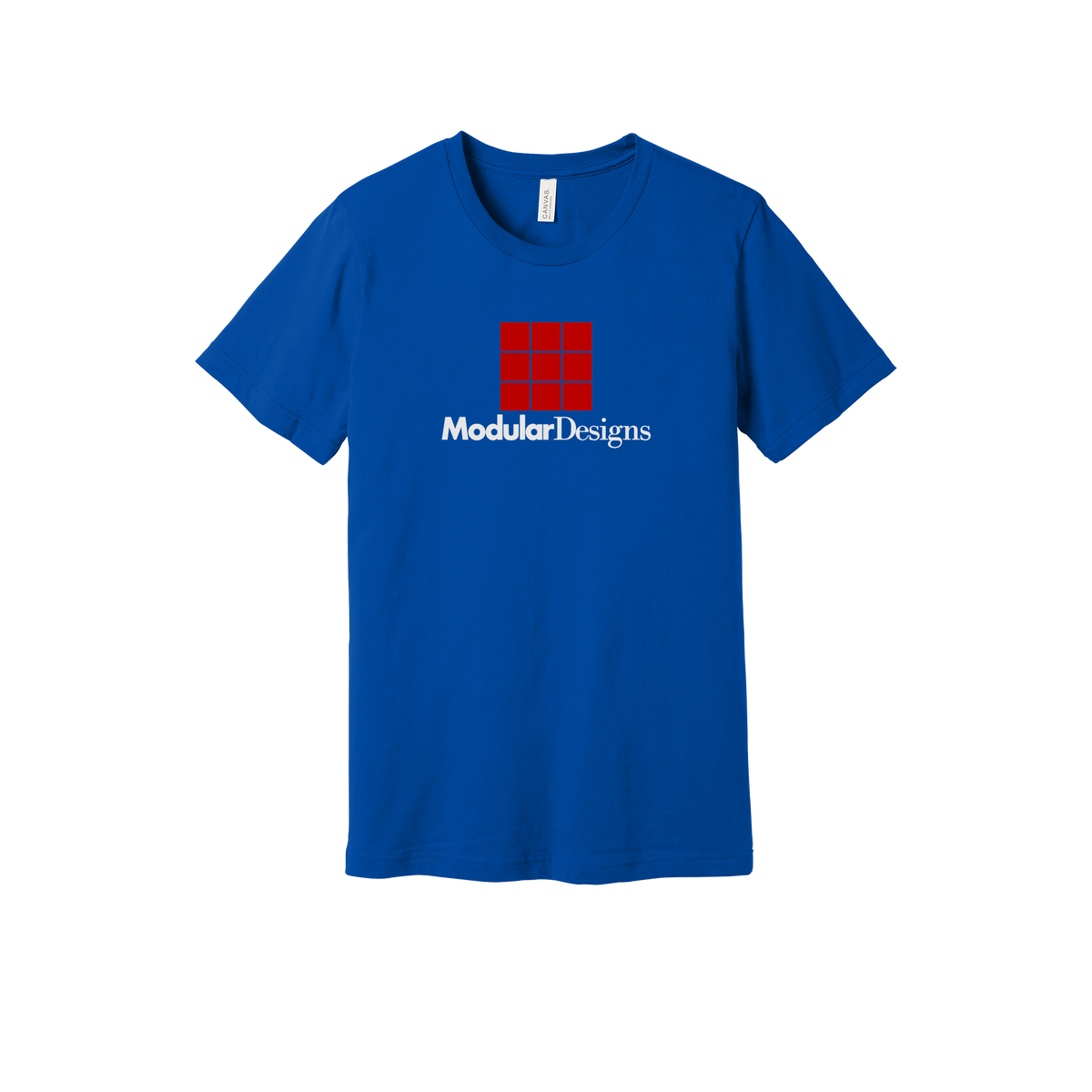 modulardesignsflooring-everyday-essentials-short-sleeve-tee-dtf-front-BC3001-trueroyal-flat-front