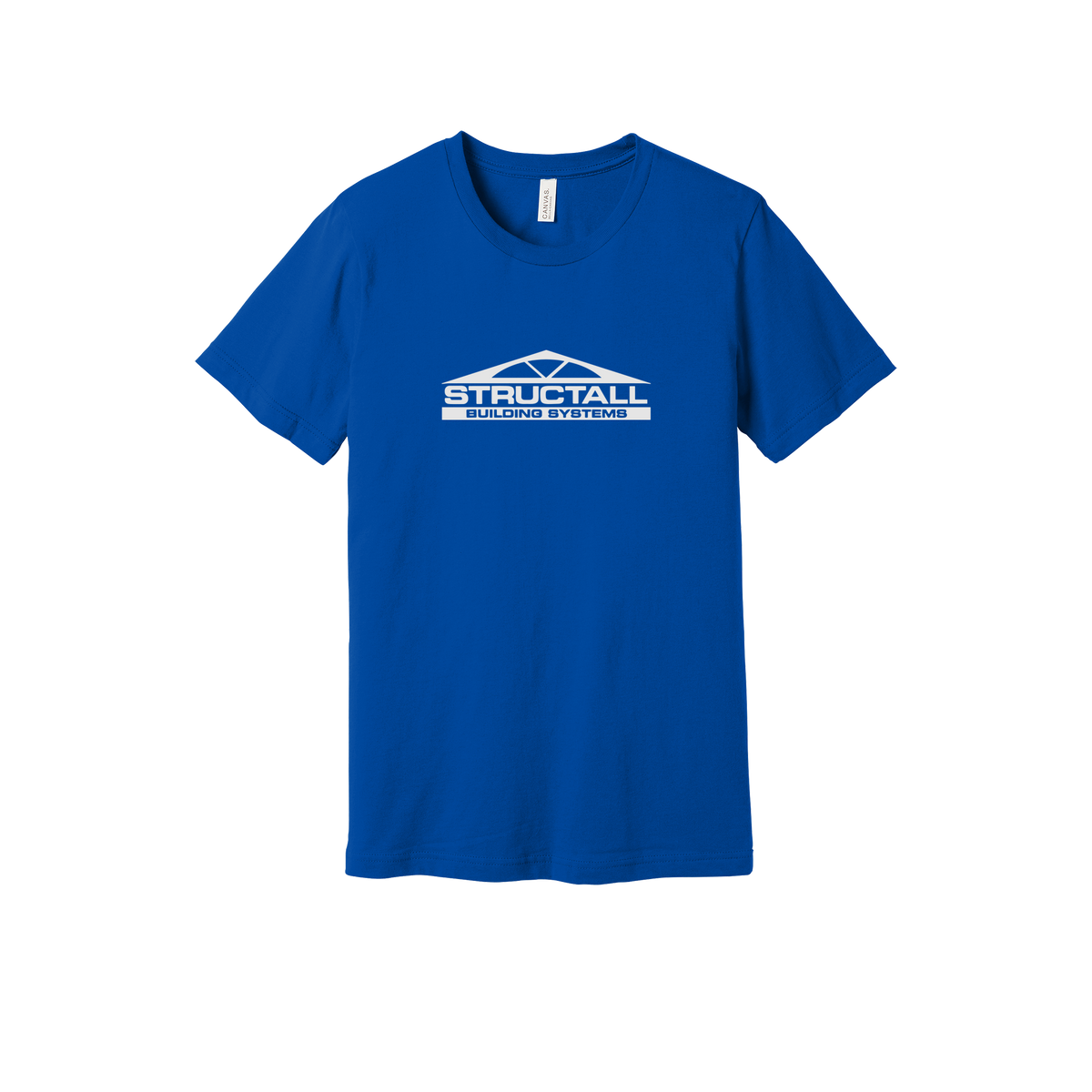 structall-everyday-essentials-short-sleeve-tee-dtf-front-BC3001-trueroyal-flat-front
