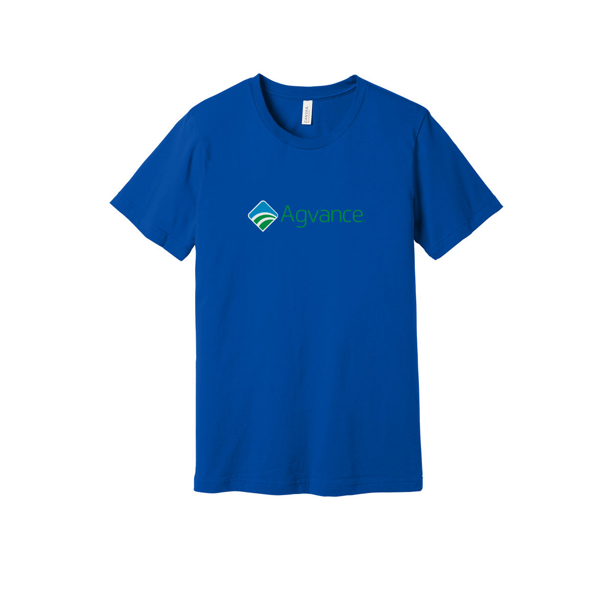 agvance-everyday-essentials-short-sleeve-tee-dtf-front-BC3001-trueroyal-flat-front