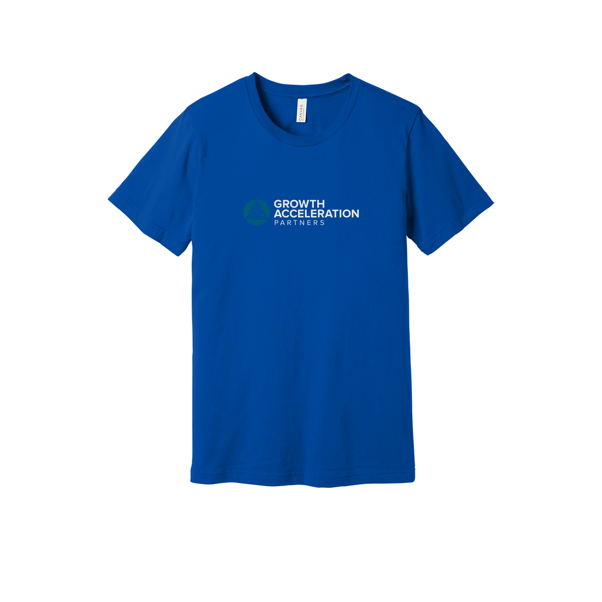 growthaccelerationpartners-everyday-essentials-short-sleeve-tee-dtf-front-BC3001-trueroyal-flat-front