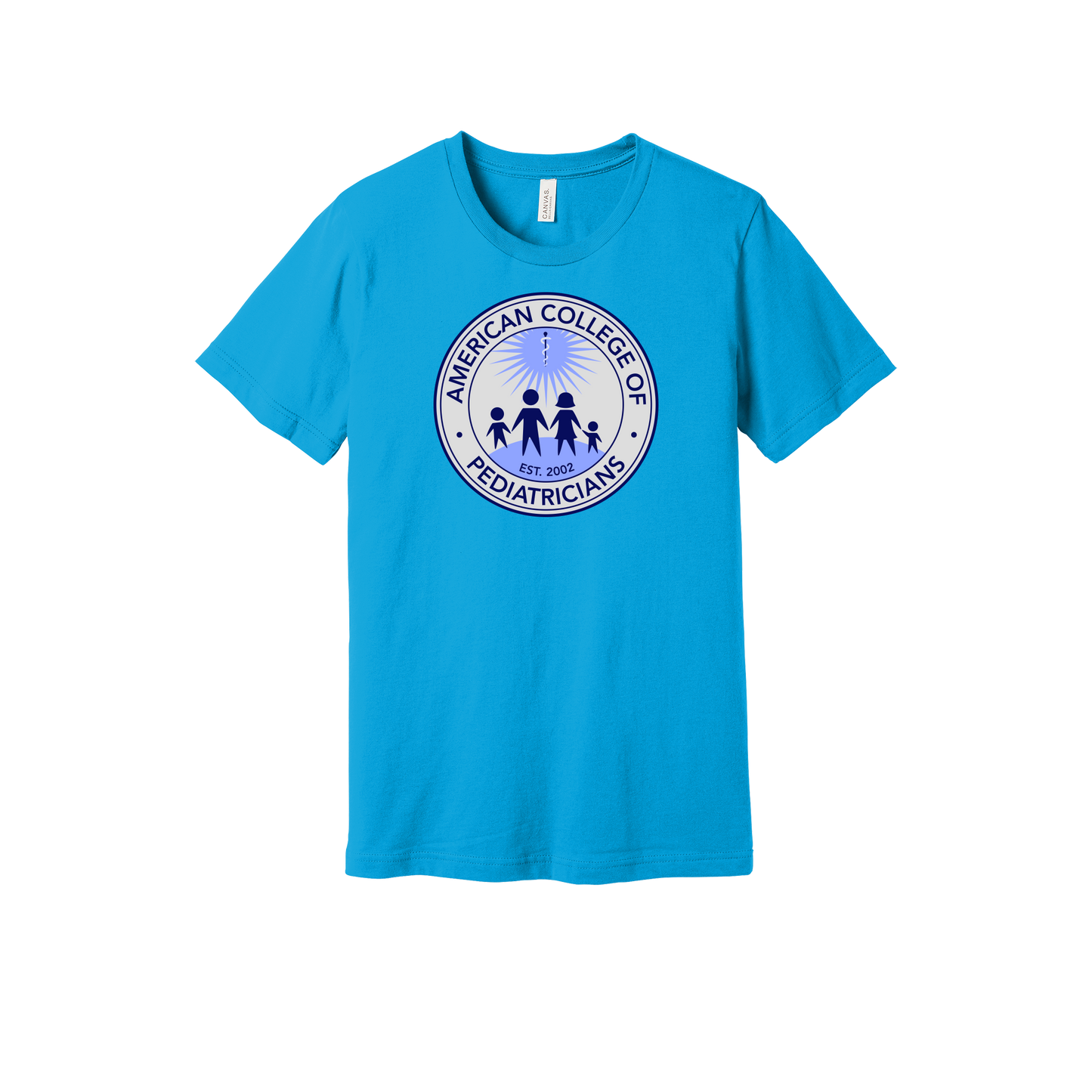 acpeds-everyday-essentials-clinic-short-sleeve-tee-dtf-front-BC3001-turquoise-flat-front