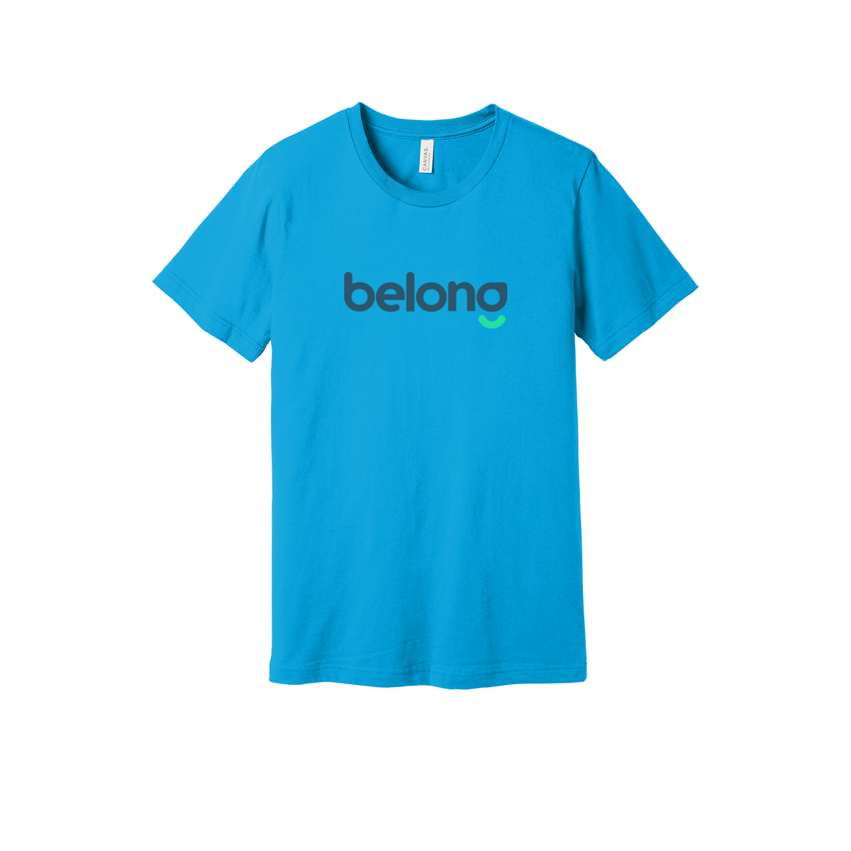 belonghome-everyday-essentials-short-sleeve-tee-dtf-front-BC3001-turquoise-flat-front