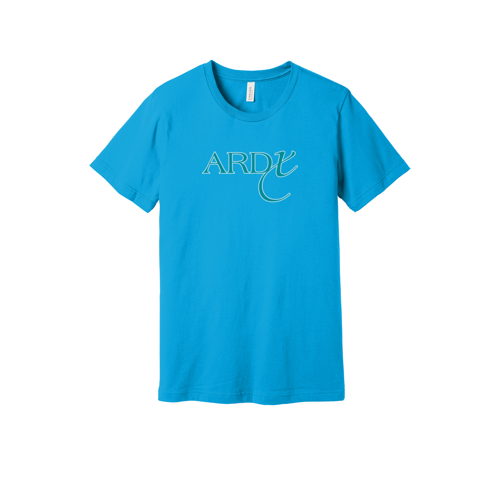 ardx-everyday-essentials-short-sleeve-tee-dtf-front-BC3001-turquoise-flat-front