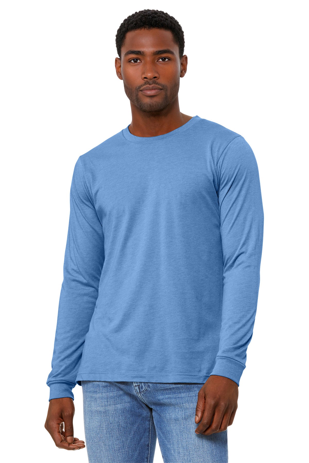 BELLA+CANVAS® Unisex Heather CVC Long Sleeve Tee BC3501CVC