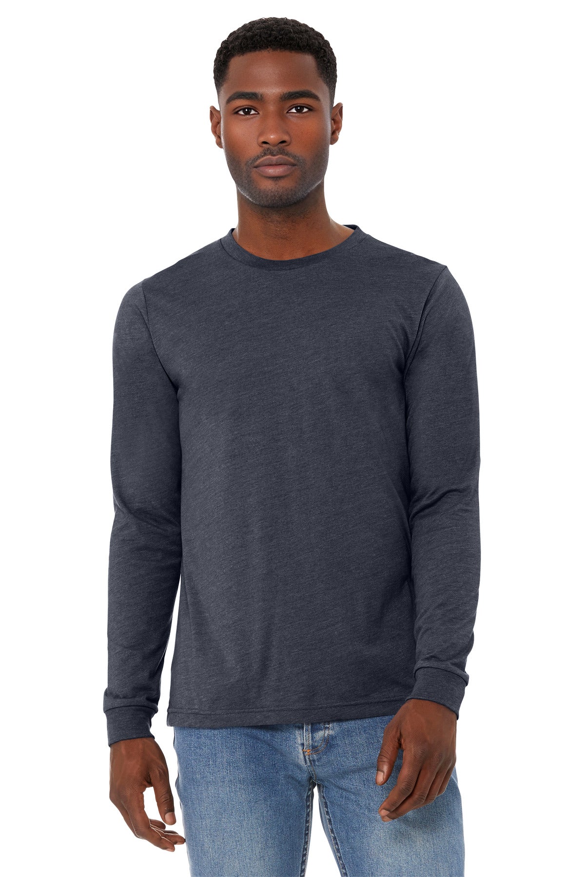 BELLA+CANVAS® Unisex Heather CVC Long Sleeve Tee BC3501CVC