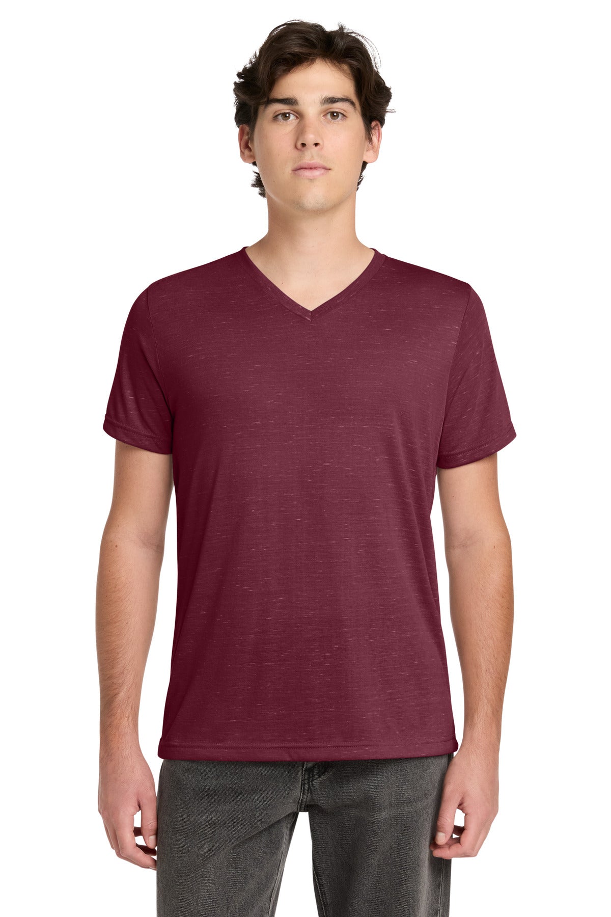 BELLA+CANVAS® Unisex Textured Jersey V-Neck Tee BC3655