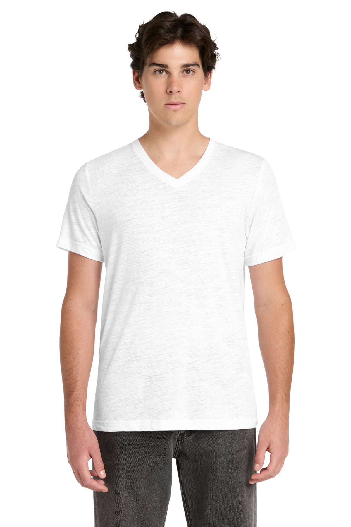 BELLA+CANVAS® Unisex Textured Jersey V-Neck Tee BC3655