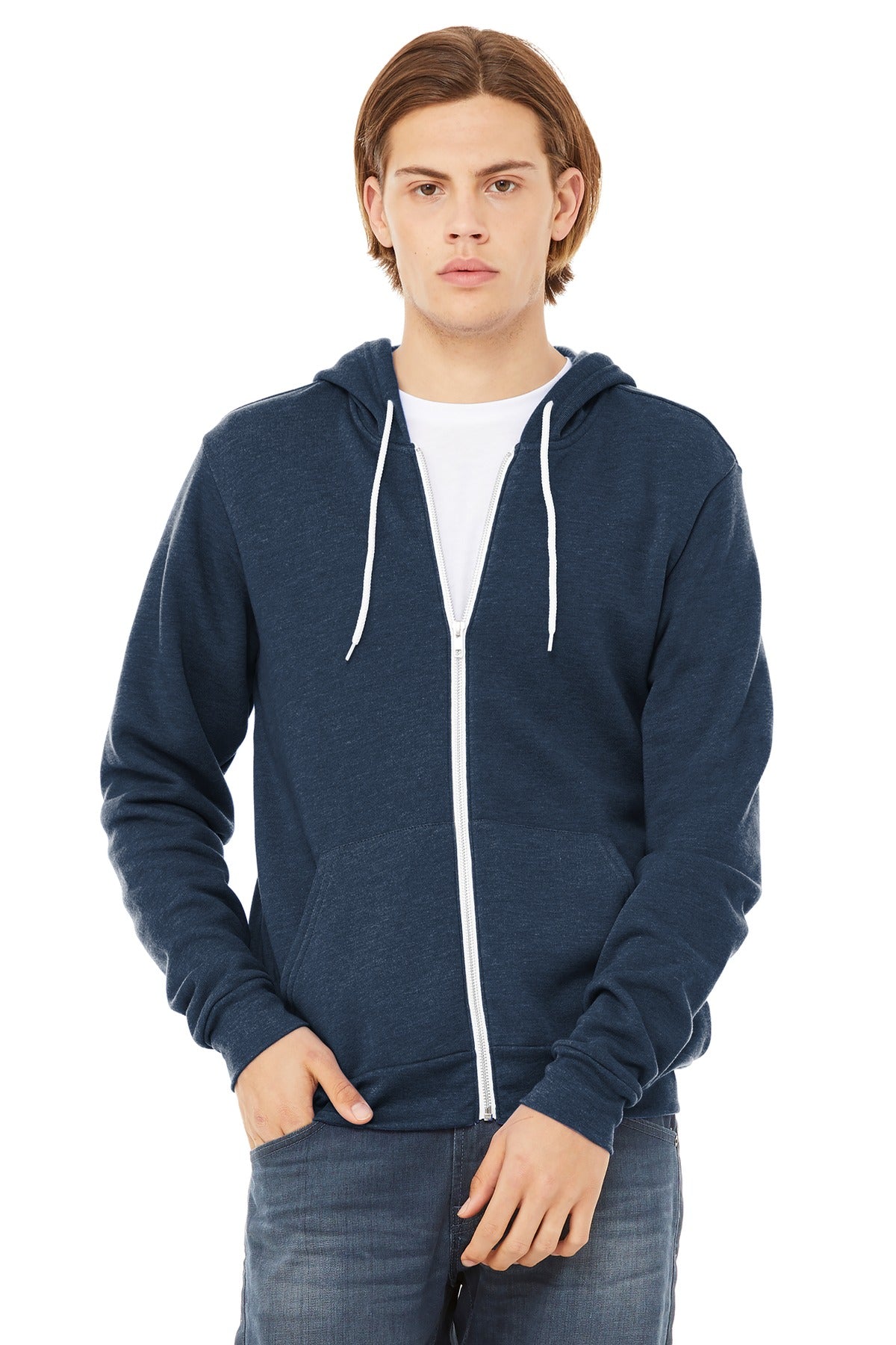 BELLA+CANVAS ® Unisex Sponge Fleece Full-Zip Hoodie. BC3739